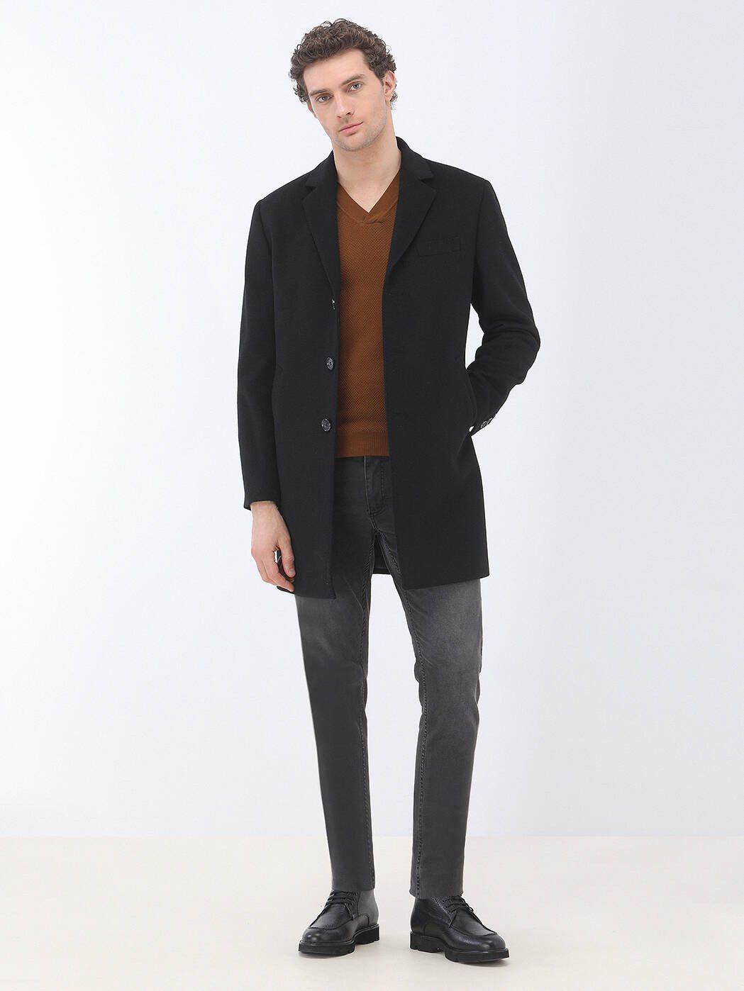 KİP Steppweste Rollkragenpullover aus Wollmischung