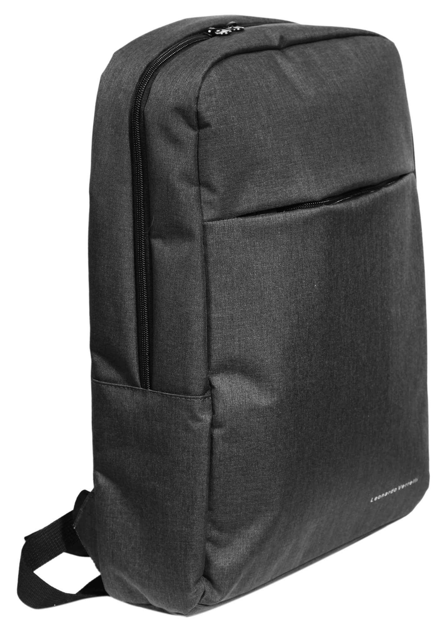 Rucksack Polyester Laptopfach VERRELLI aus Hazad mit Unisex Grau LEONARDO (einzeln) Rucksack