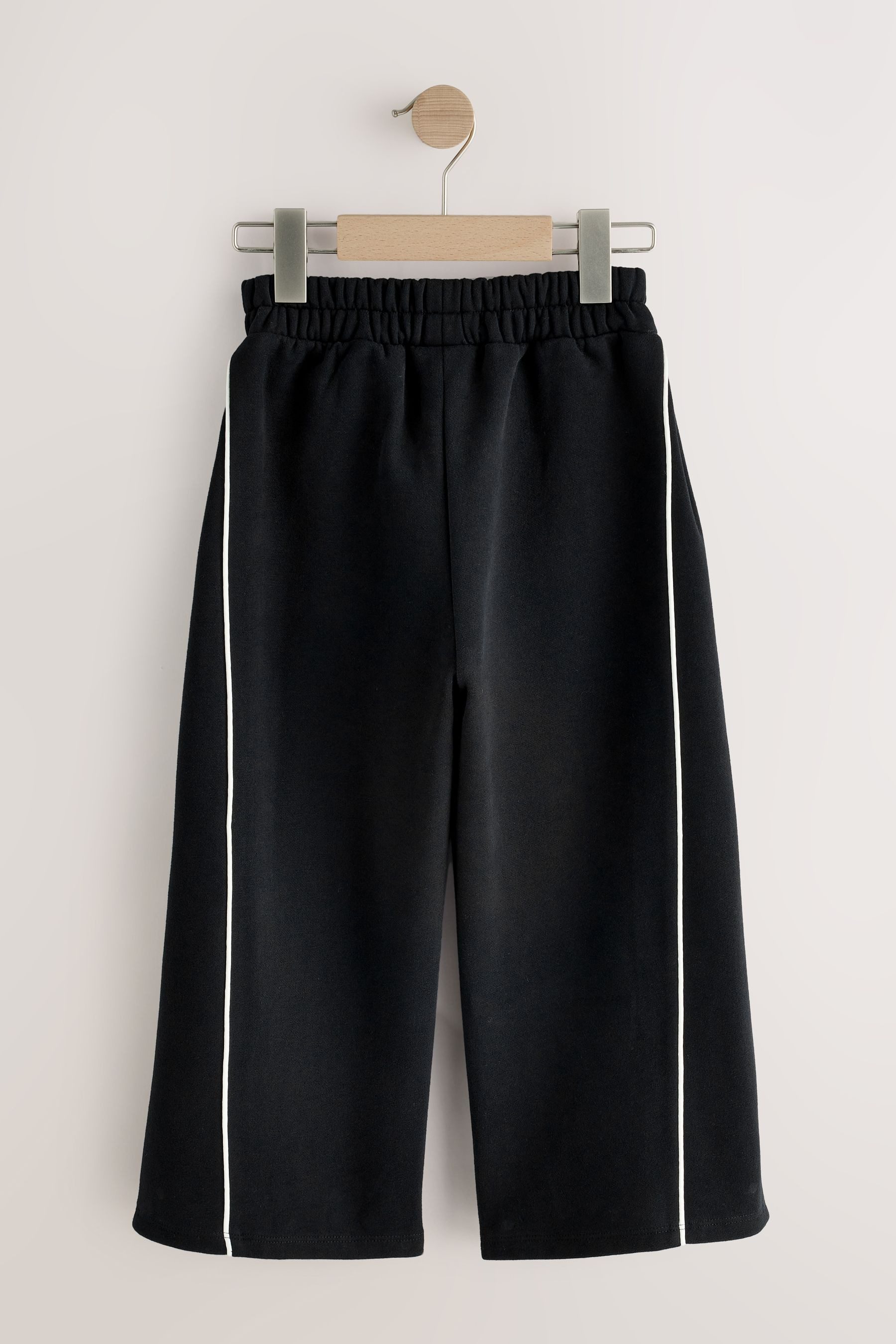 Next Palazzohose Jogginghose mit weitem Bein und Seitenfalte (1-tlg)