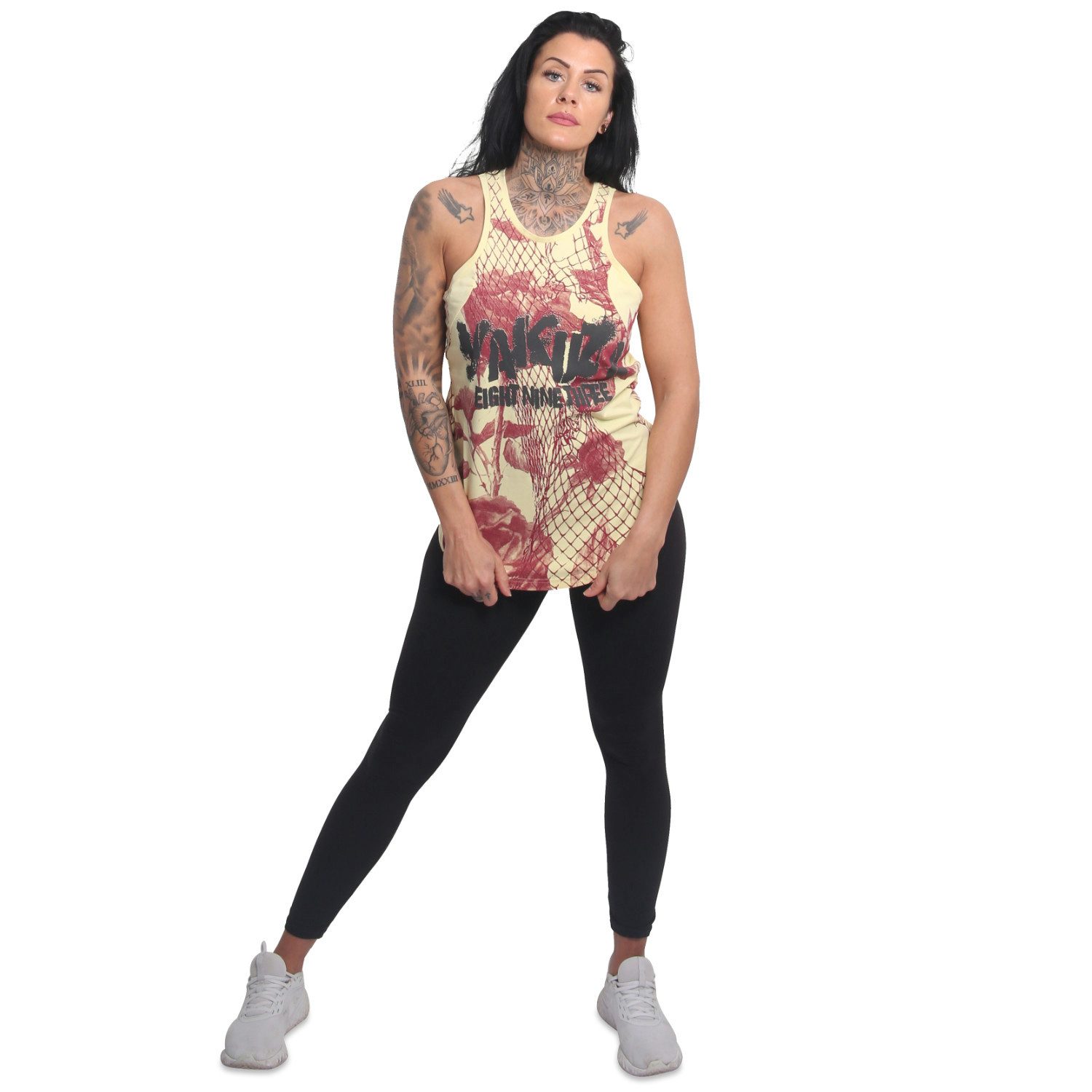 YAKUZA Tanktop Mesh Rose