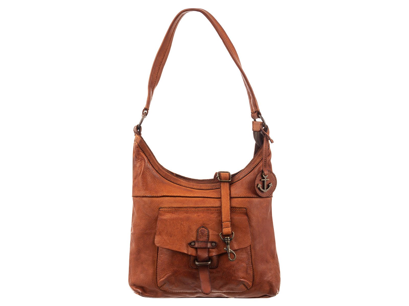 HARBOUR 2nd Umhängetasche UP13121 Hobobag Style Cameron Umhängetasche (ein Stück, 1-tlg., ca. B/H/T 34/27/6,5 cm), Leder