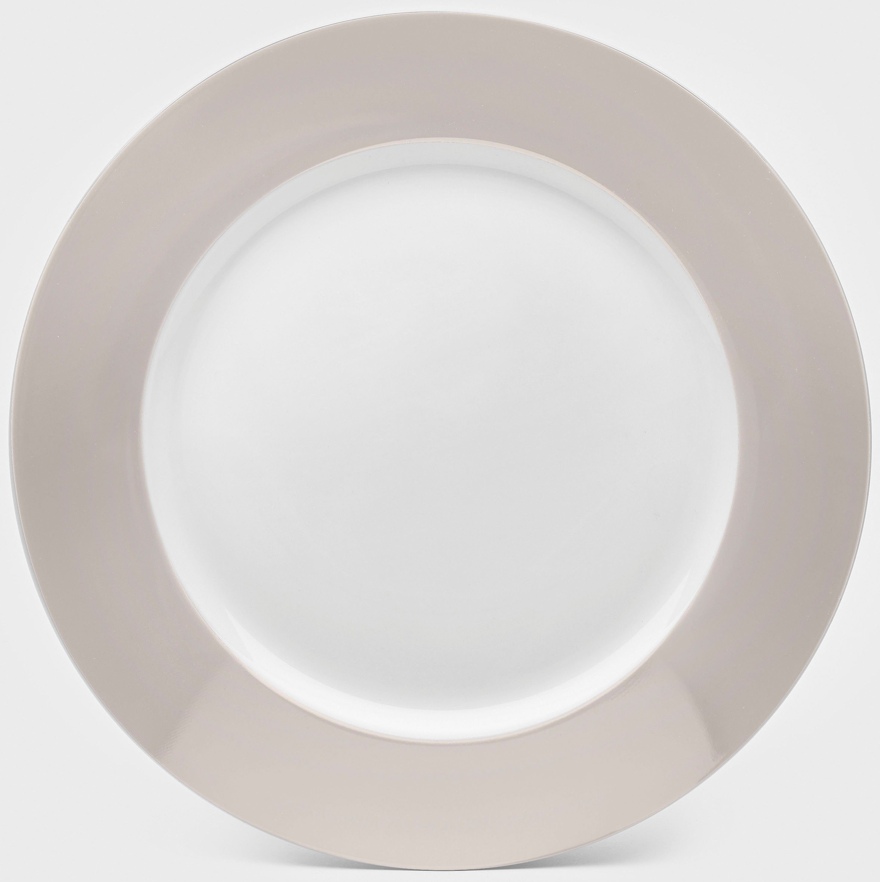 van Well Speiseteller Teller Set, Vario, (6 St), Porzellan, spülmaschinen- und mikrowellengeeignet, Ø 26,5 cm