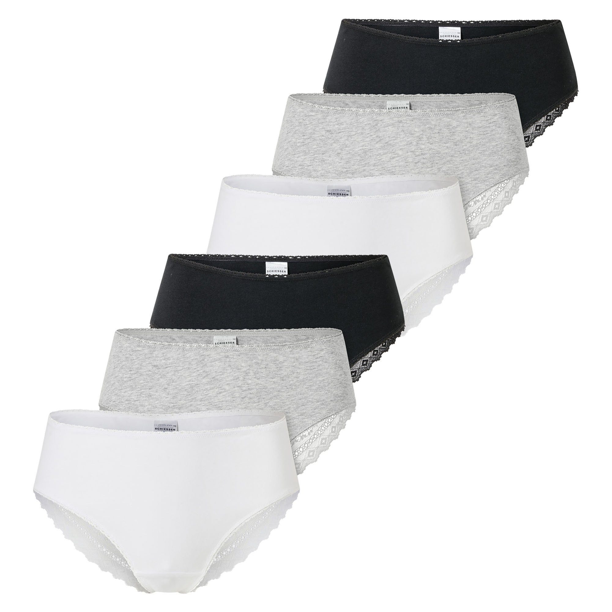 Slip Damen Slip 6er Pack Baumwolle