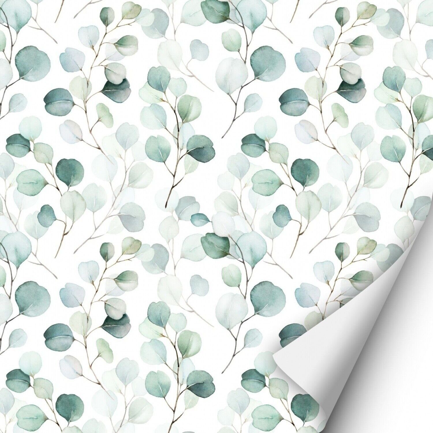 nikima Wandtattoo KF-02 selbstklebende Folie – Floral (PVC-Folie), 2 x 0,9 m selbstklebende Folie