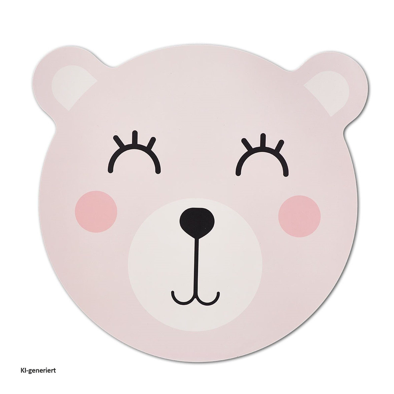 Zeller Present Platzset Platzmatte Bär Rosa, (Stück, 1-St), Platzdeckchen Platzset Kindermotiv
