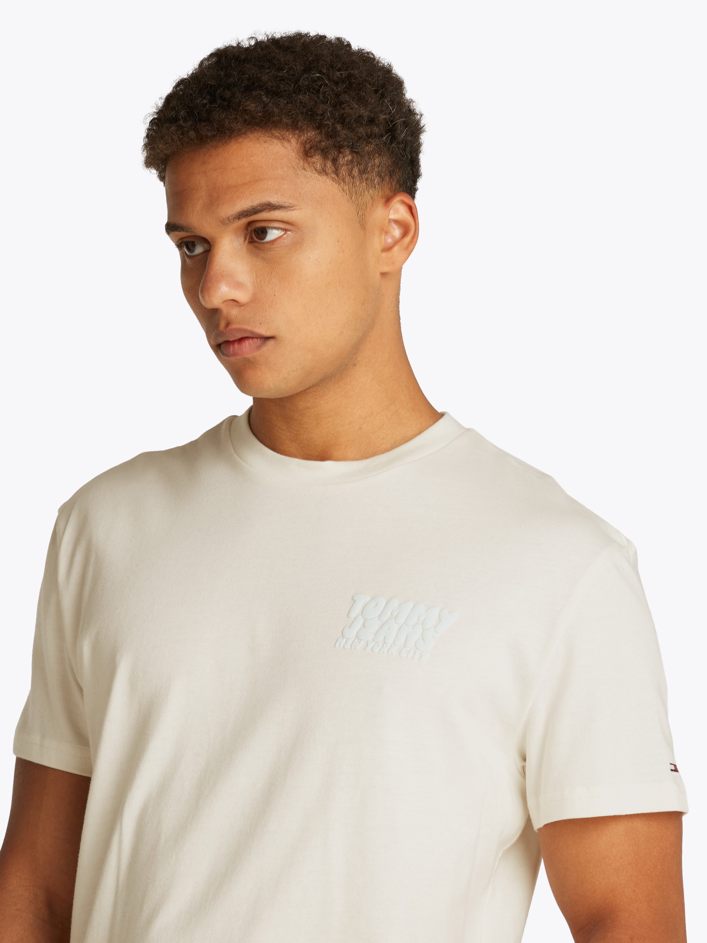 Tommy Jeans Kurzarmshirt TJM REG BUBBLE BACK SS TEE EXT Mit Rundhalsausschn günstig online kaufen