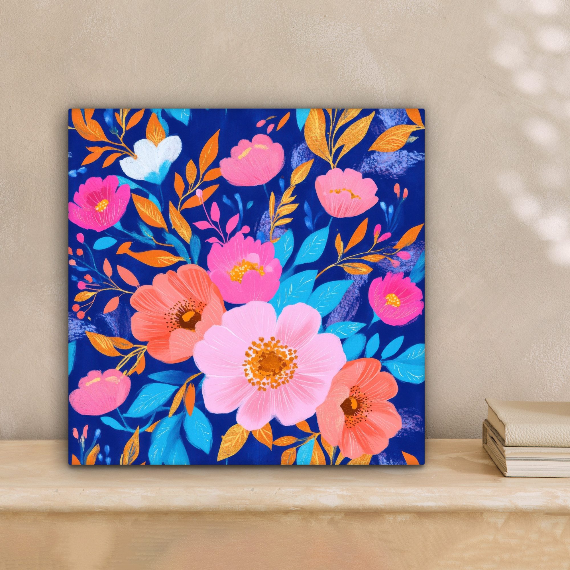 OneMillionCanvasses® Leinwandbild Blumen - Blau - günstig online kaufen