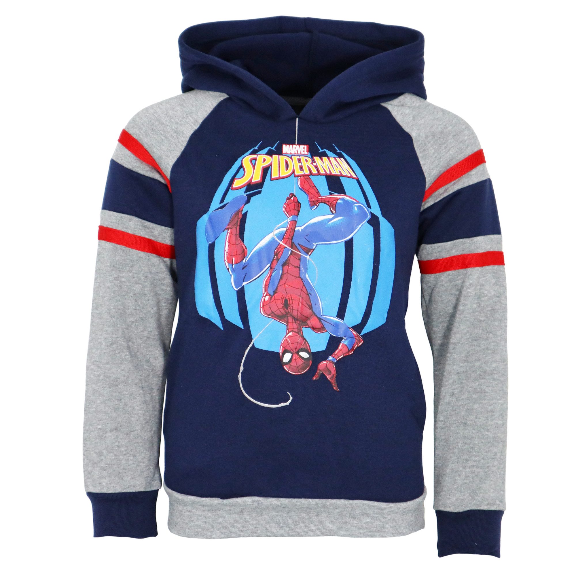 MARVEL Kapuzenpullover Marvel Spiderman Kinder Jungen Hoodie Pulli Gr. 92 bis 128