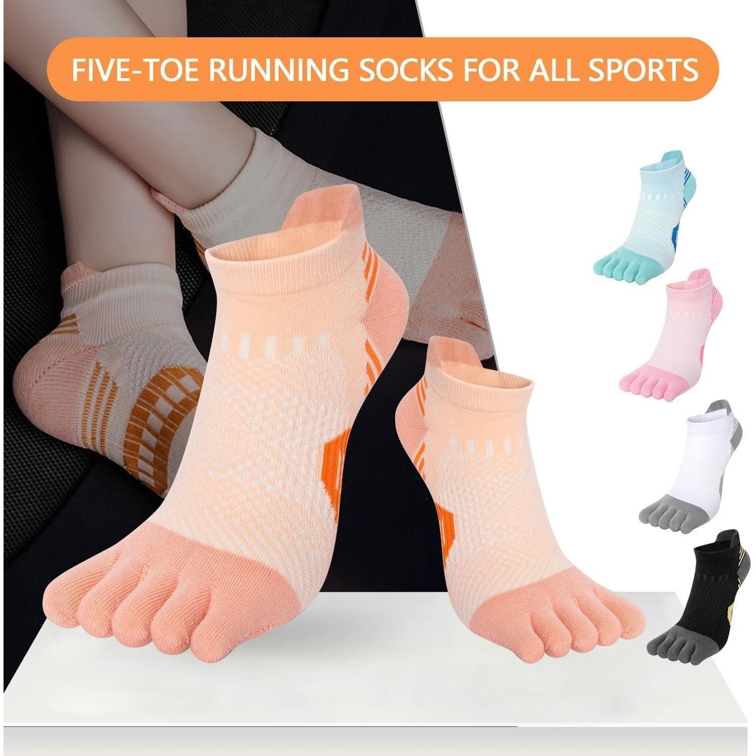 LuxusKollektion Zehensocken Damen Zehensocken 5 Paar Mehrfarbig 35-39
