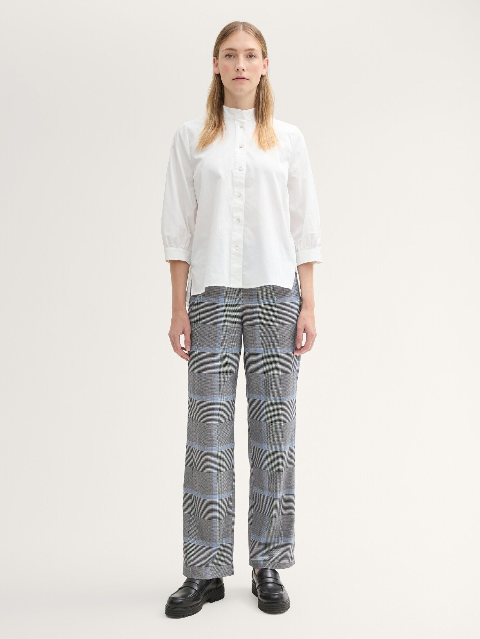 TOM TAILOR Stoffhose Hosen & Chino Lockere Karohose mit geradem Bein günstig online kaufen