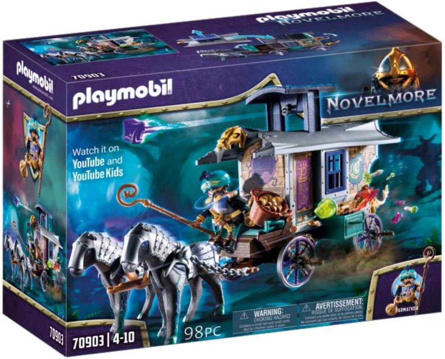 Playmobil® PLAYMOBIL® Novelmore - 70903 Violet Vale - Händlerkutsche Spielb günstig online kaufen