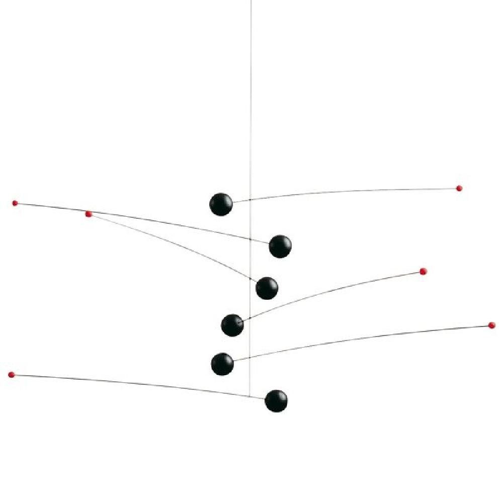 Schwarz Mobile Mobiles (Klein) Futura Flensted Skulptur
