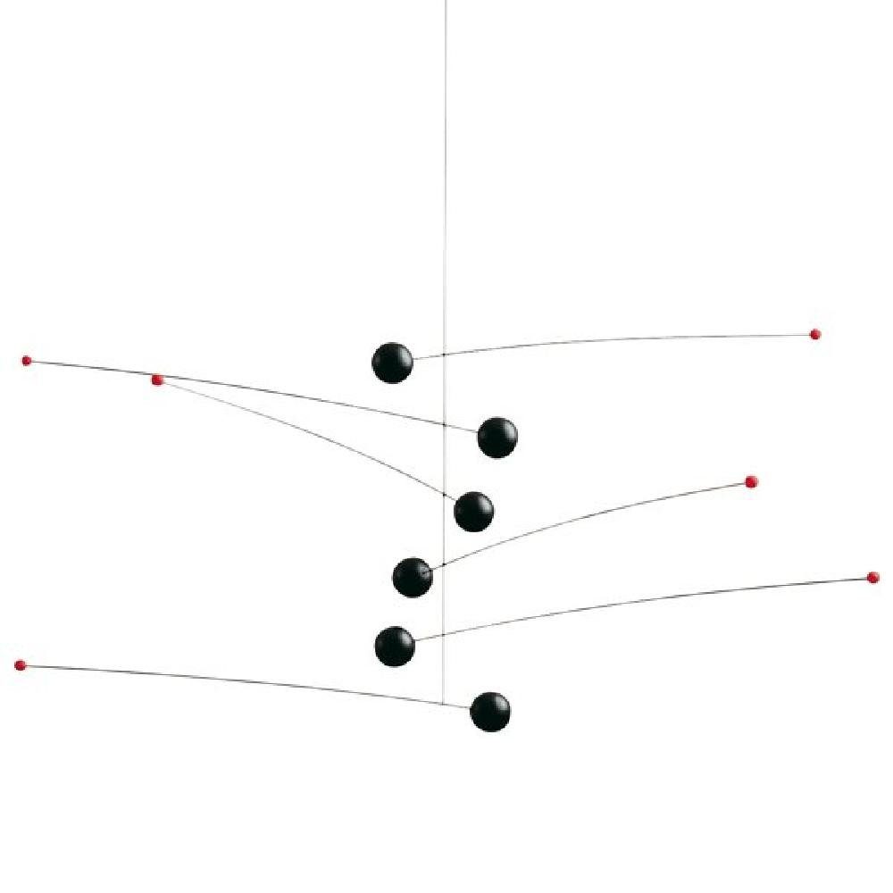 Flensted Mobiles Skulptur Mobile Futura Schwarz (Klein) günstig online kaufen