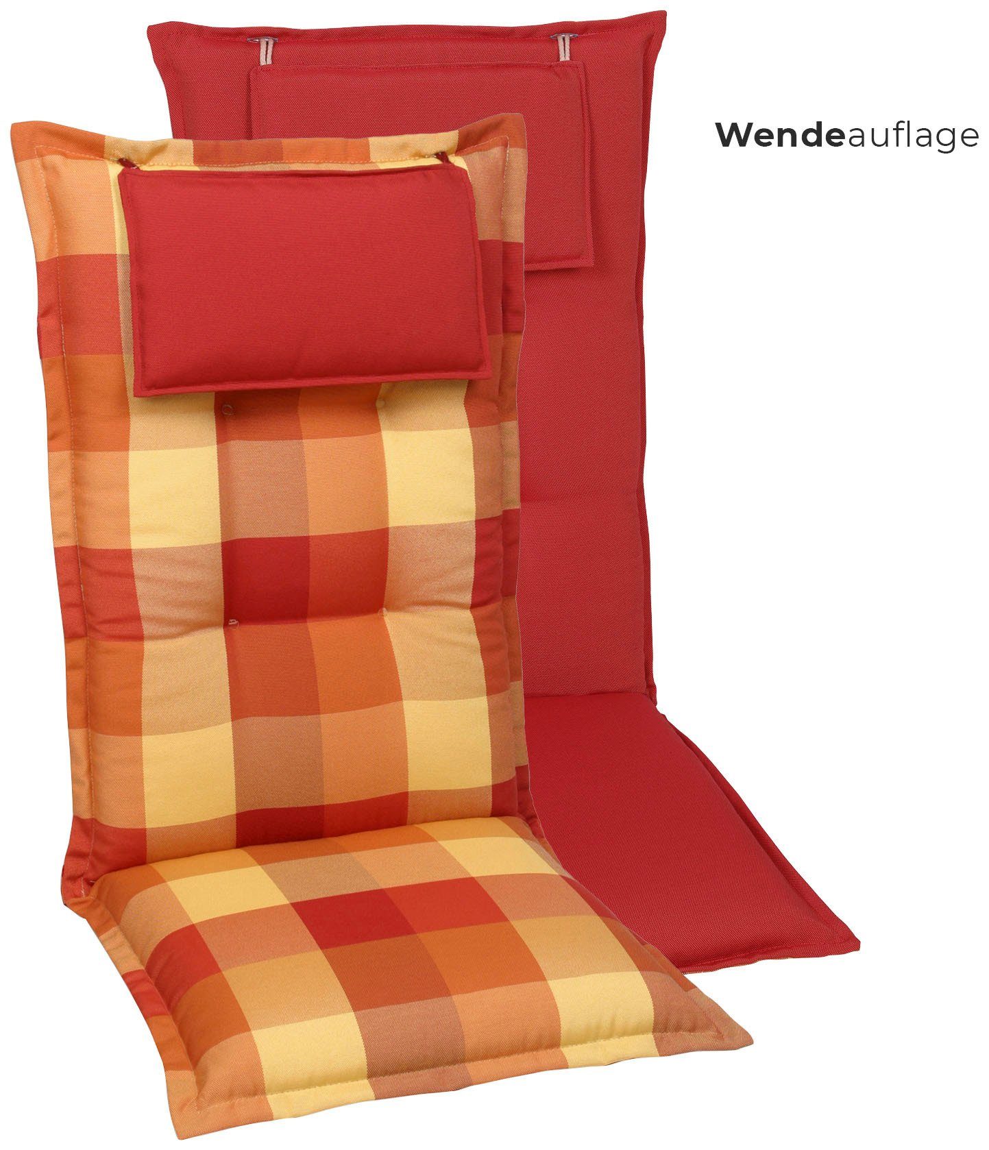 GO-DE Hochlehnerauflage, für St), Komfort extra Kopfteil Mit 2 (Set, hohen