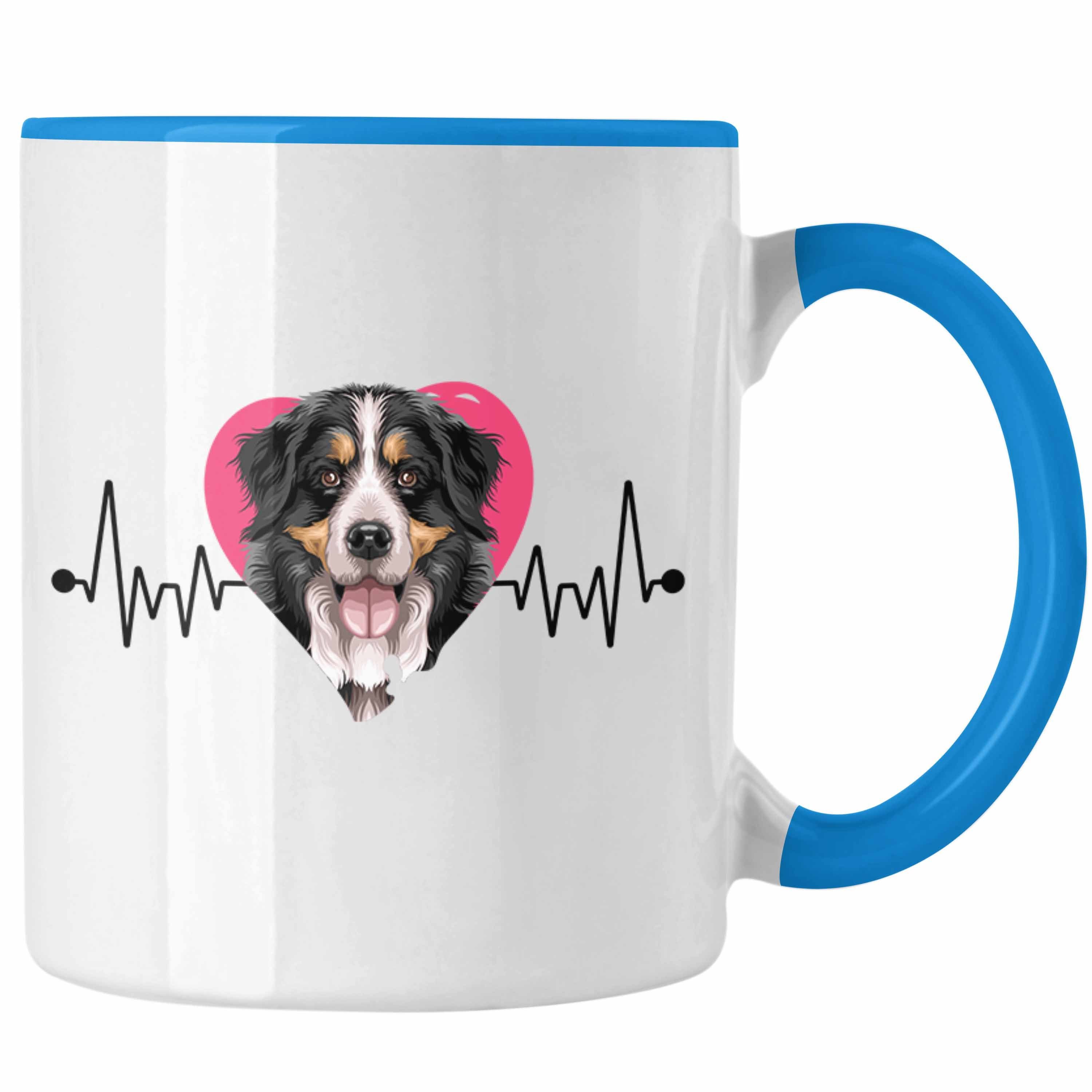 Trendation Tasse Berner Sennen Besitzer Tasse Geschenk Lustiger Spruch Geschenkidee Her Blau