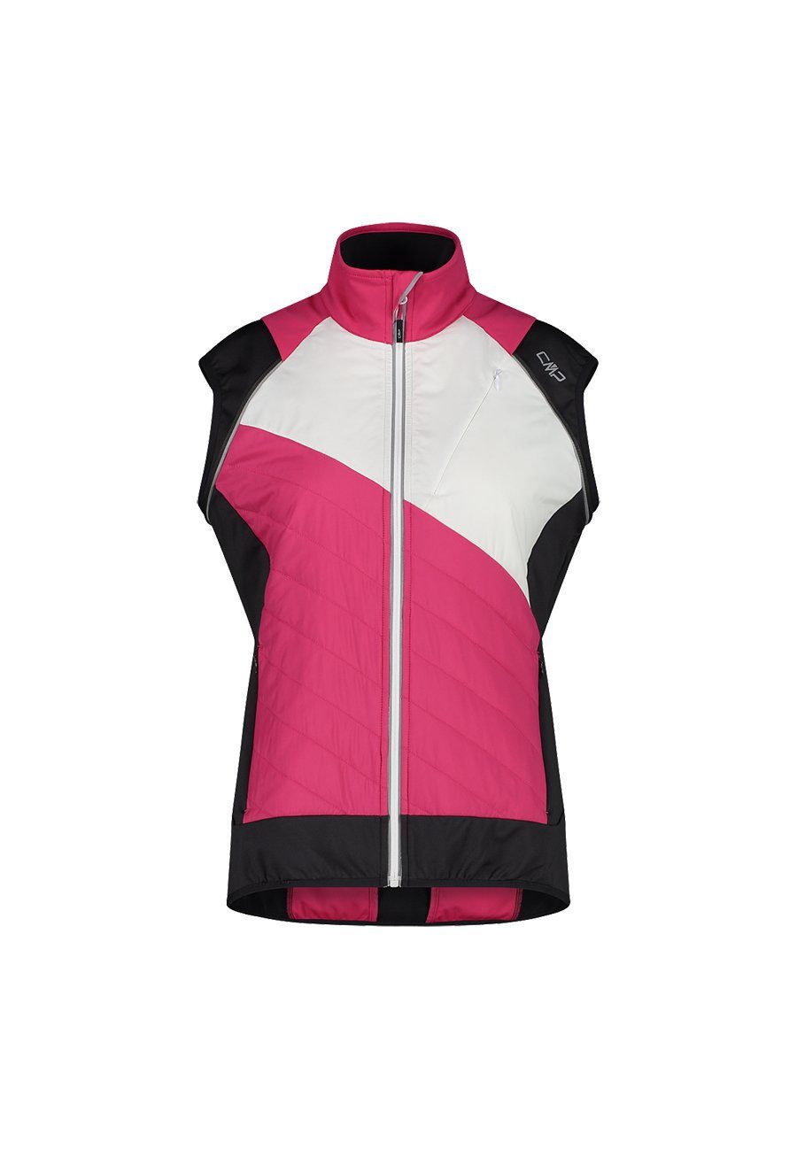 Softshell Detchable CMP Damen Sleevess Jacke Hybridjacke pink CMP 30A22