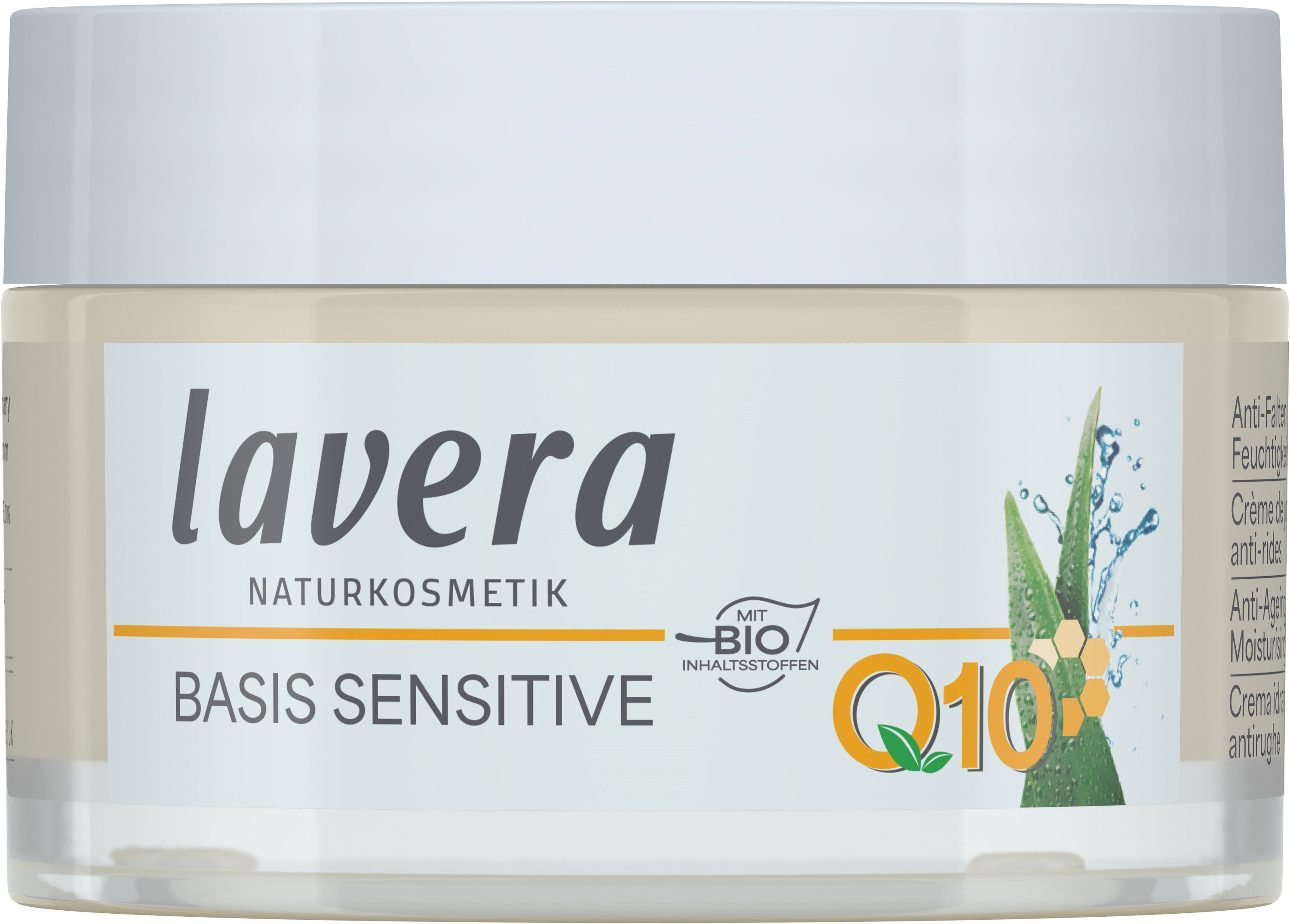 lavera Gesichtspflege basis sensitive Anti-Falten Feuchtigkeitscreme Q10, 1-tlg.