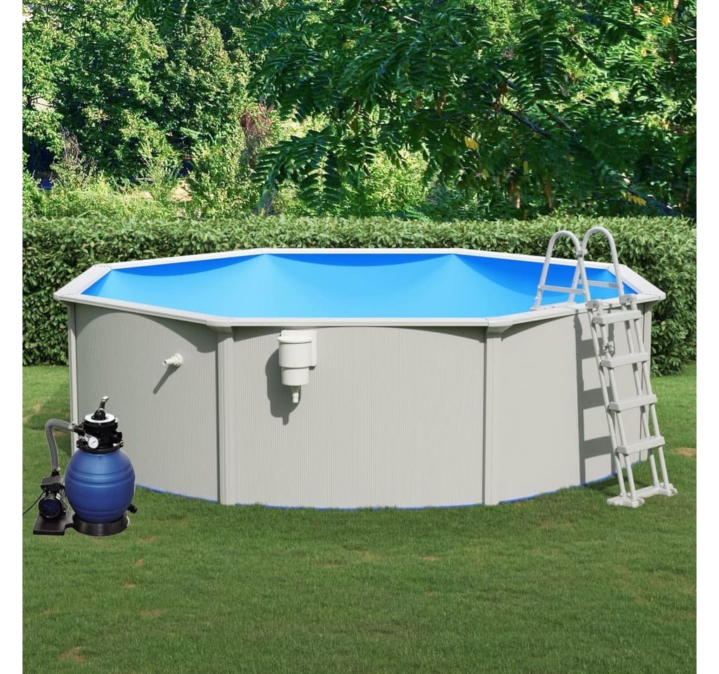 Thumbnail - furnicato Pool mit Sandfilterpumpe und Leiter 460x120 cm (1-tlg)