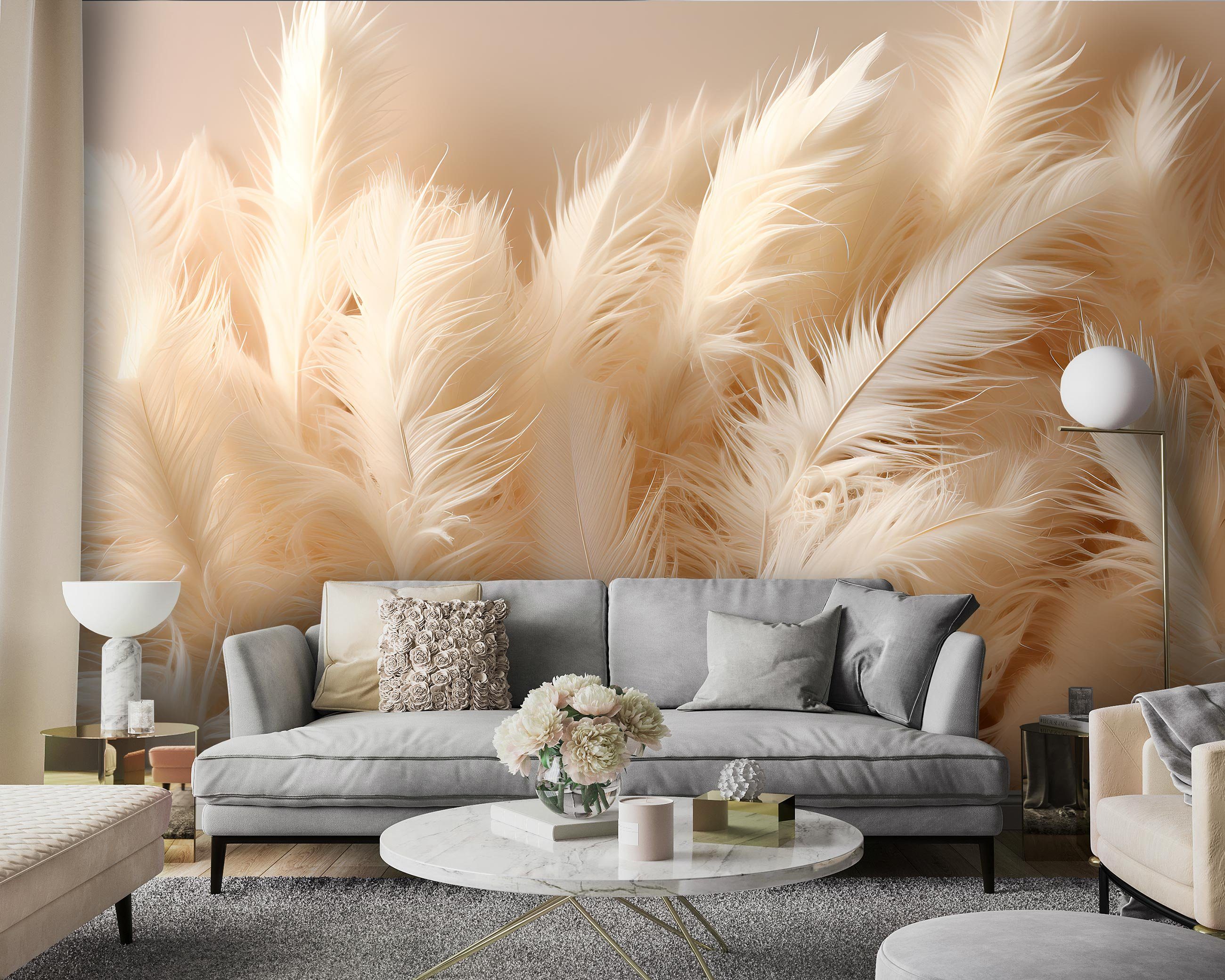 Wallarena Fototapete Natur - Mehrfarbig - Modern - Vlies - Schlafzimmer, glatt, 104x70cm