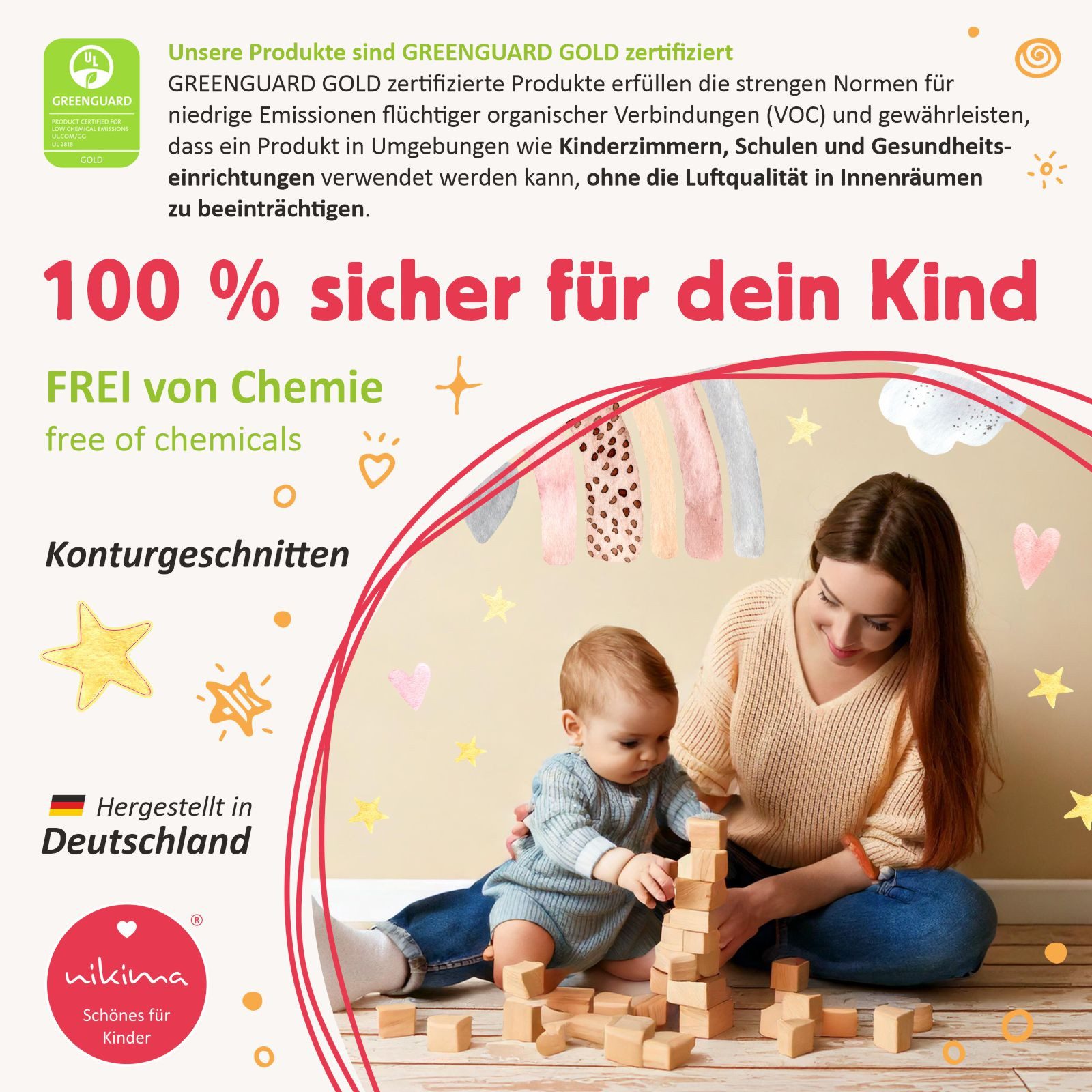 nikima Wandtattoo 251 Wandtattoo Regenbogen bunt günstig online kaufen