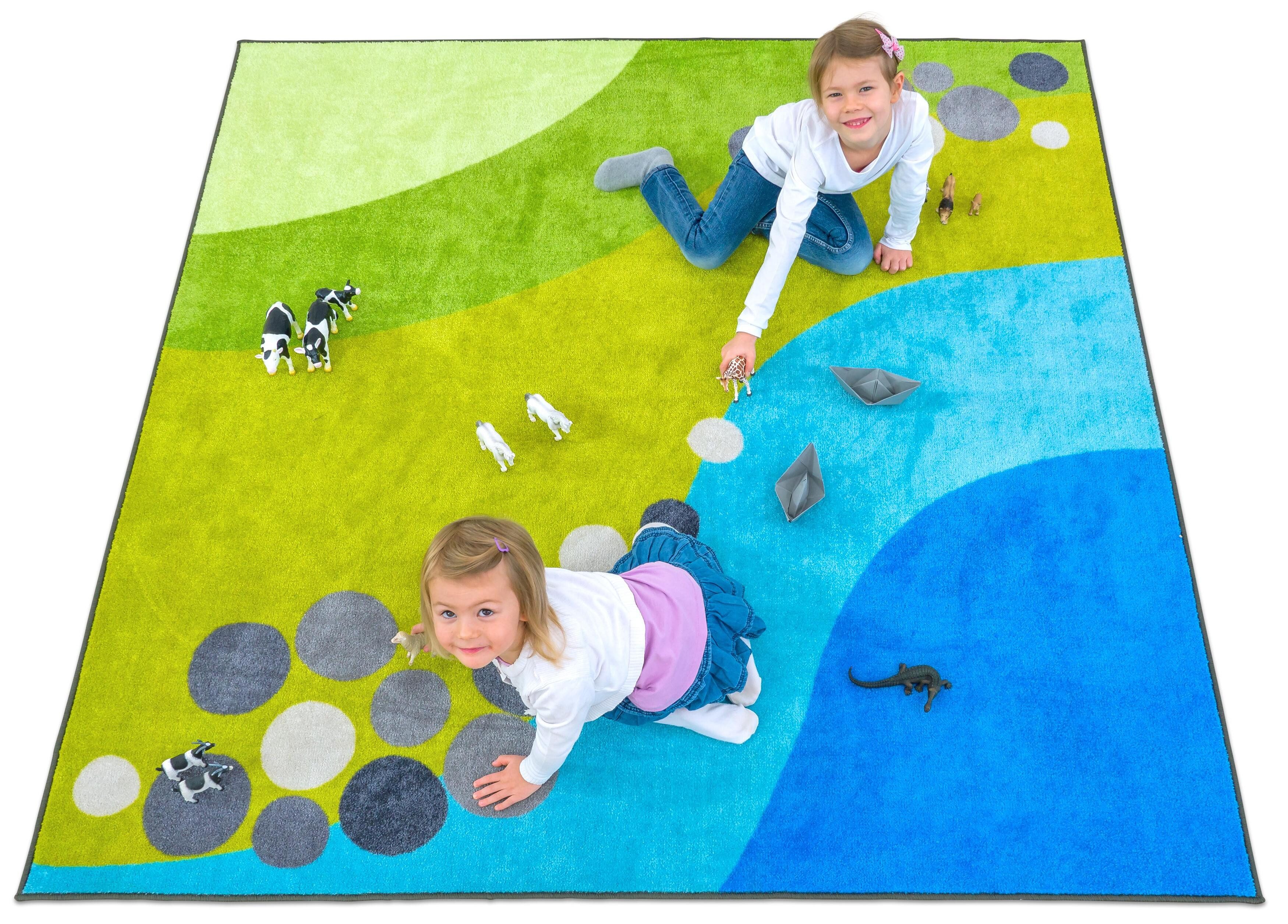 Betzold Kinderteppich Spielteppich „Landscape“, Höhe: 1 mm