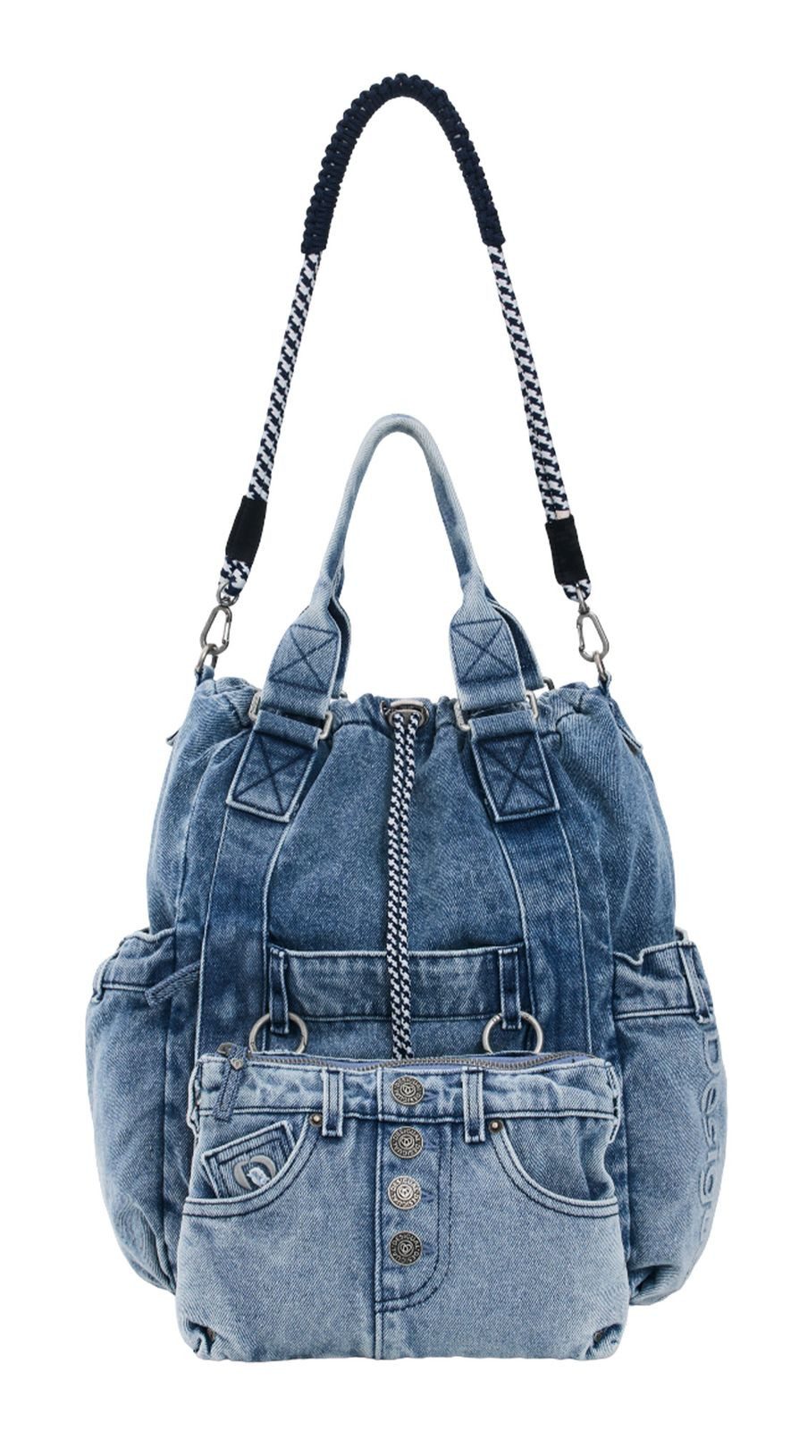 Desigual Rucksack Jackdenim Globe Backpack (Set, 2-tlg)