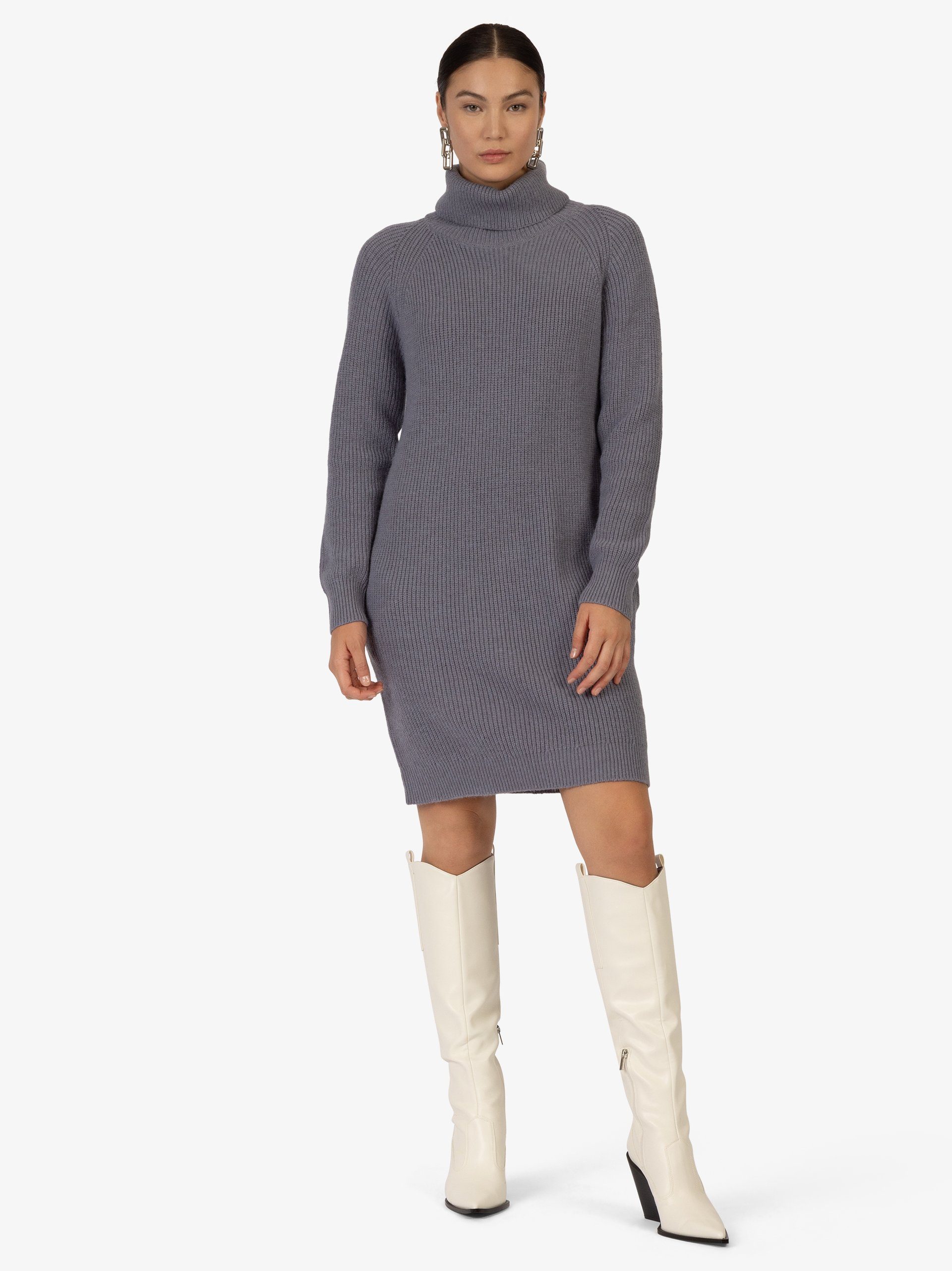 Kraimod Strickkleid mit Monochromes und gestricktes Design