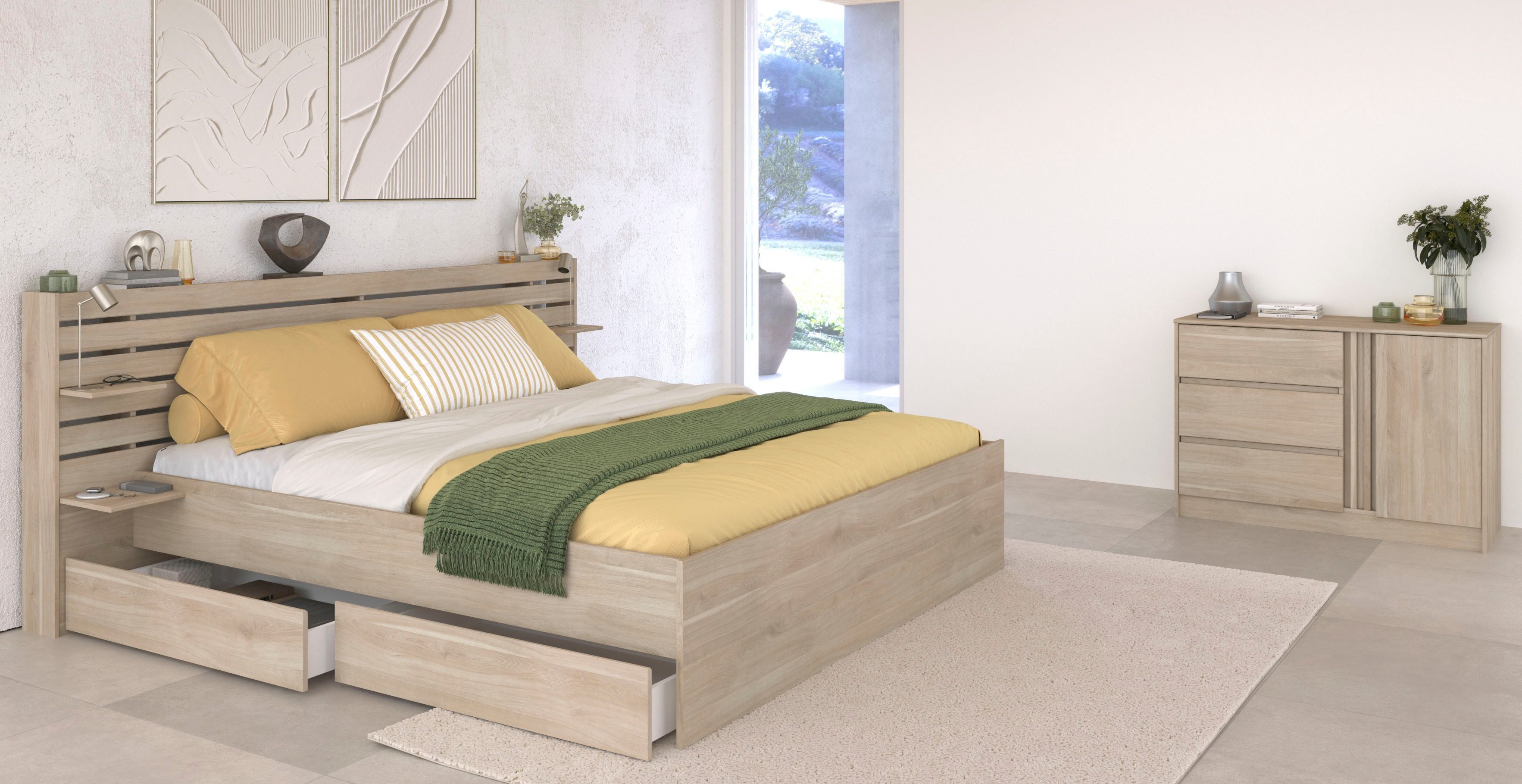 Parisot Schlafzimmer-Set Escale 29, (Set, 3-tlg)