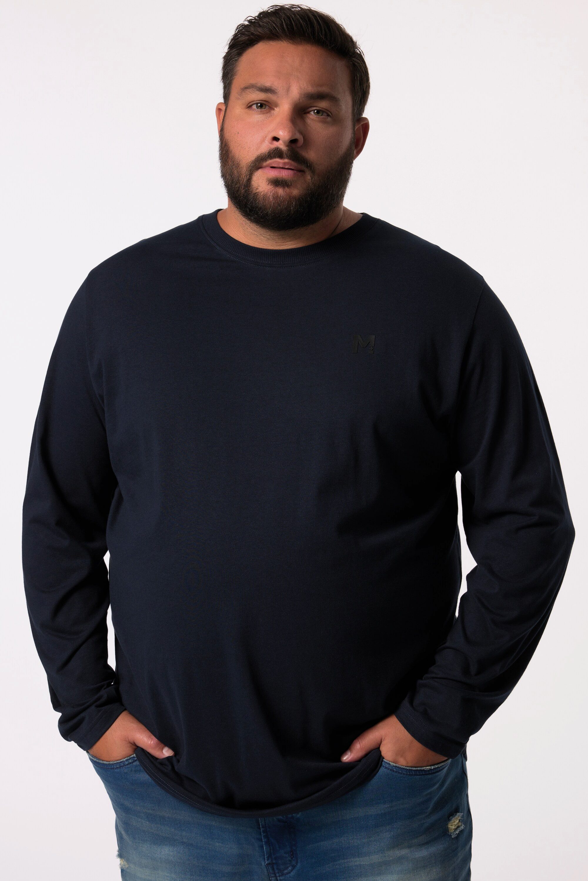 Men Plus T-Shirt Men+ Langarmshirt Basic günstig online kaufen