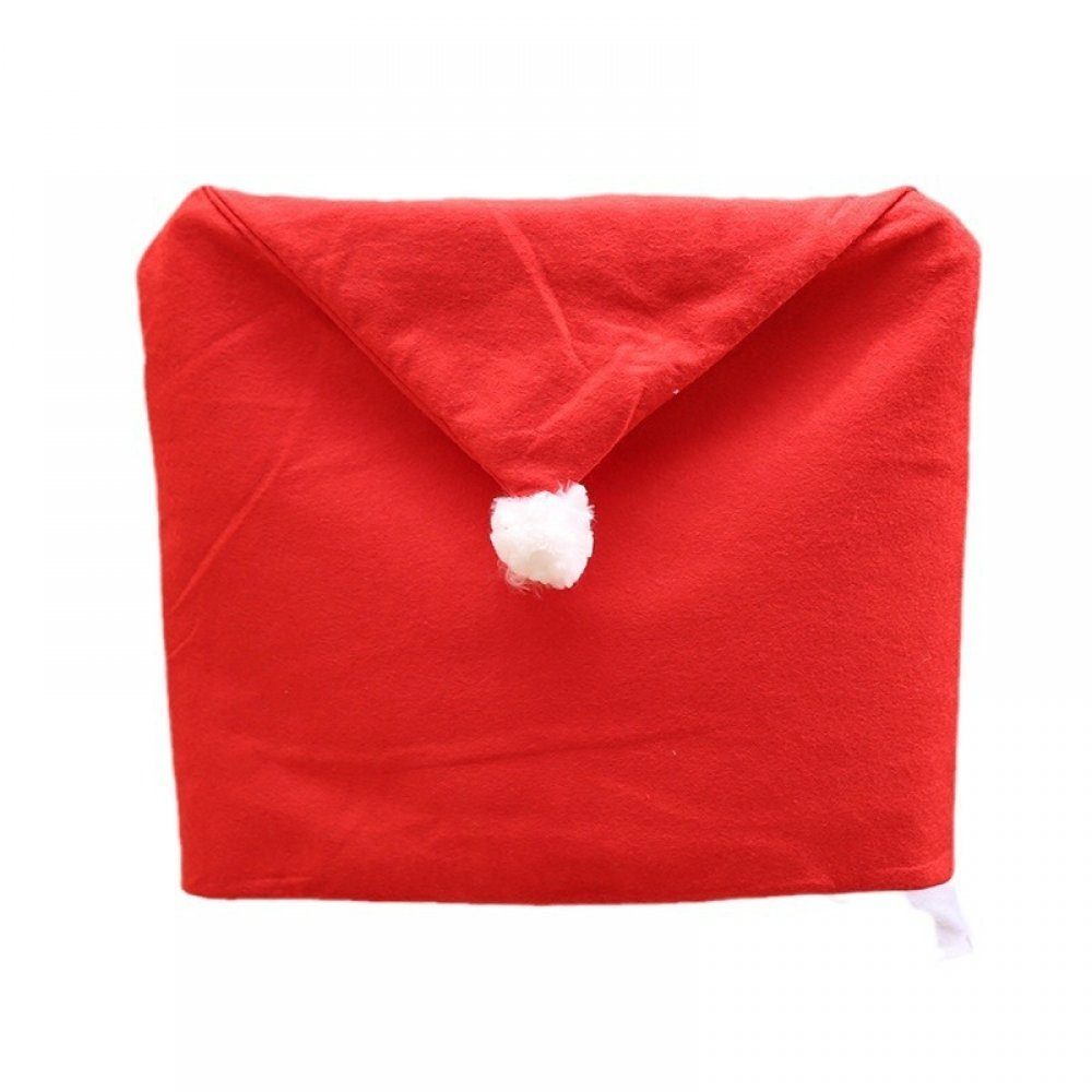 Sets 12 Stuhlbezug roter Invanter Wolle, Weihnachtsstuhlhussen aus