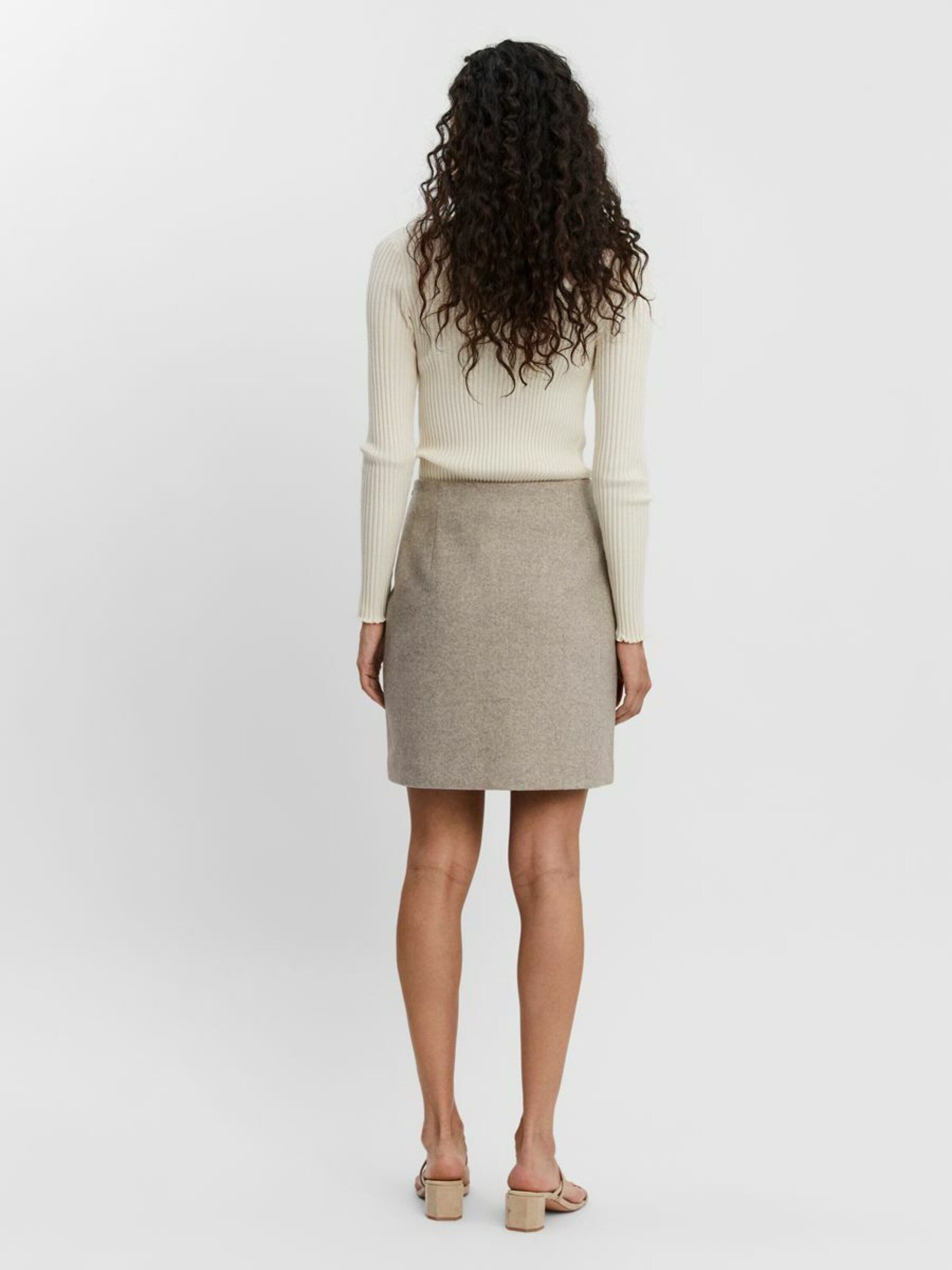 Vero Moda Minirock VMFORTUNALLISON (1-tlg) Plain/ohne Details – Bild 4 von 5