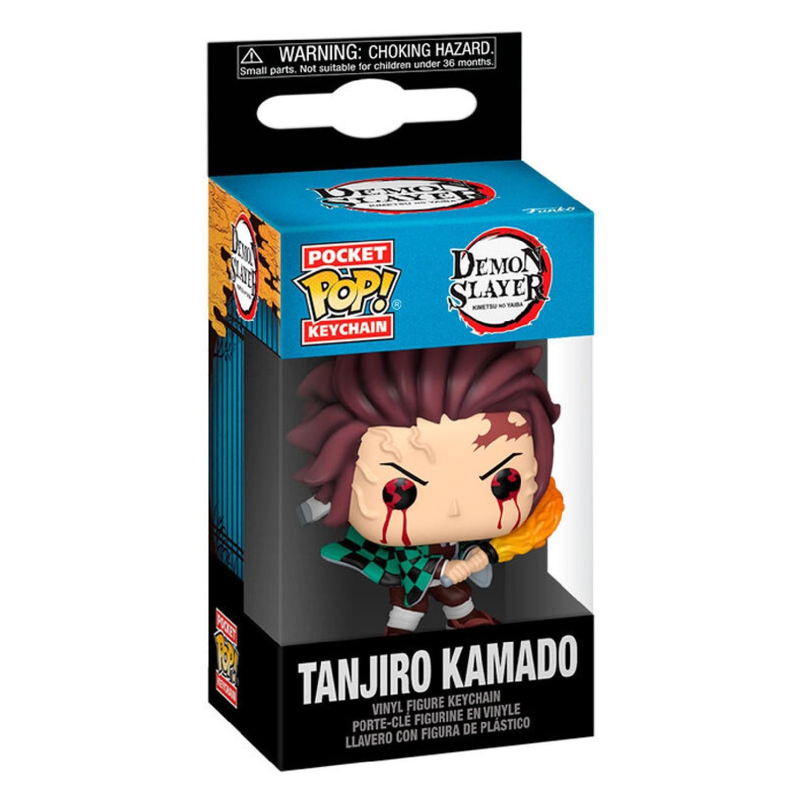 Funko Schlüsselanhänger Demon Slayer Kimetsu no Yaiba Tanjiro Kamado - Pocket POP - Keychain