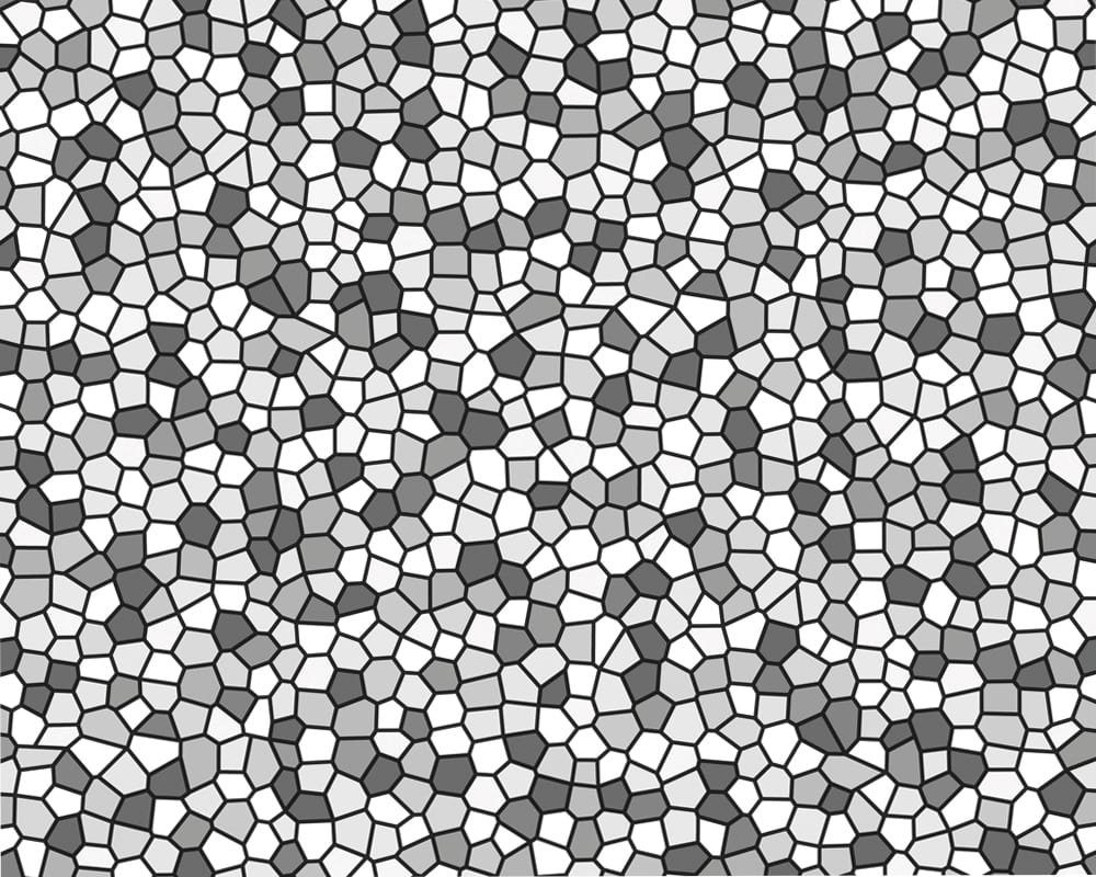 matches21 HOME & HOBBY Läufer Weichschaum Boden-Matte als Flur Teppich-Läufer Mosaik grau, rechteckig, Höhe: 2.2 mm, 65 x 100 cm Polyester Antirutsch-Matte Textil-Optik Küchenläufer