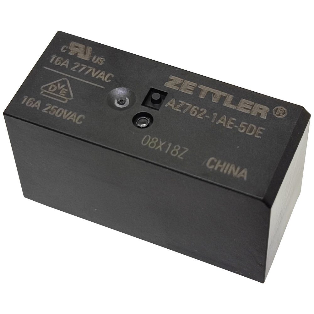 Zettler Electronics Zeitrelais Zettler Electronics AZ762-1AE-18DE Printrelais 18 V/DC 16 A 1 Schließe, (AZ762-1AE-18DE)