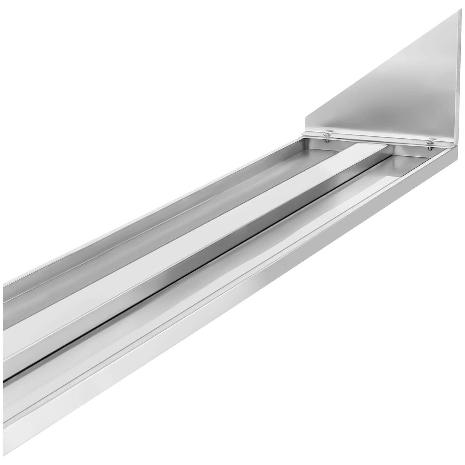 Royal Catering Hängeregal 90 x 30 cm Gastro Wandbord Wandregal Edelstahl Tellerbord, verschiedene Größen – Bild 5 von 5