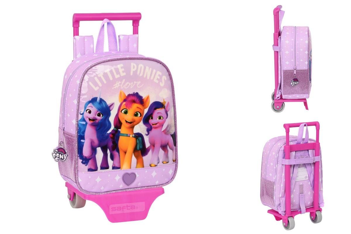 My Little My Rucksack Kinder-Rucksack Pony Lila mit 28 x x Pony cm Little 22 10 Rädern