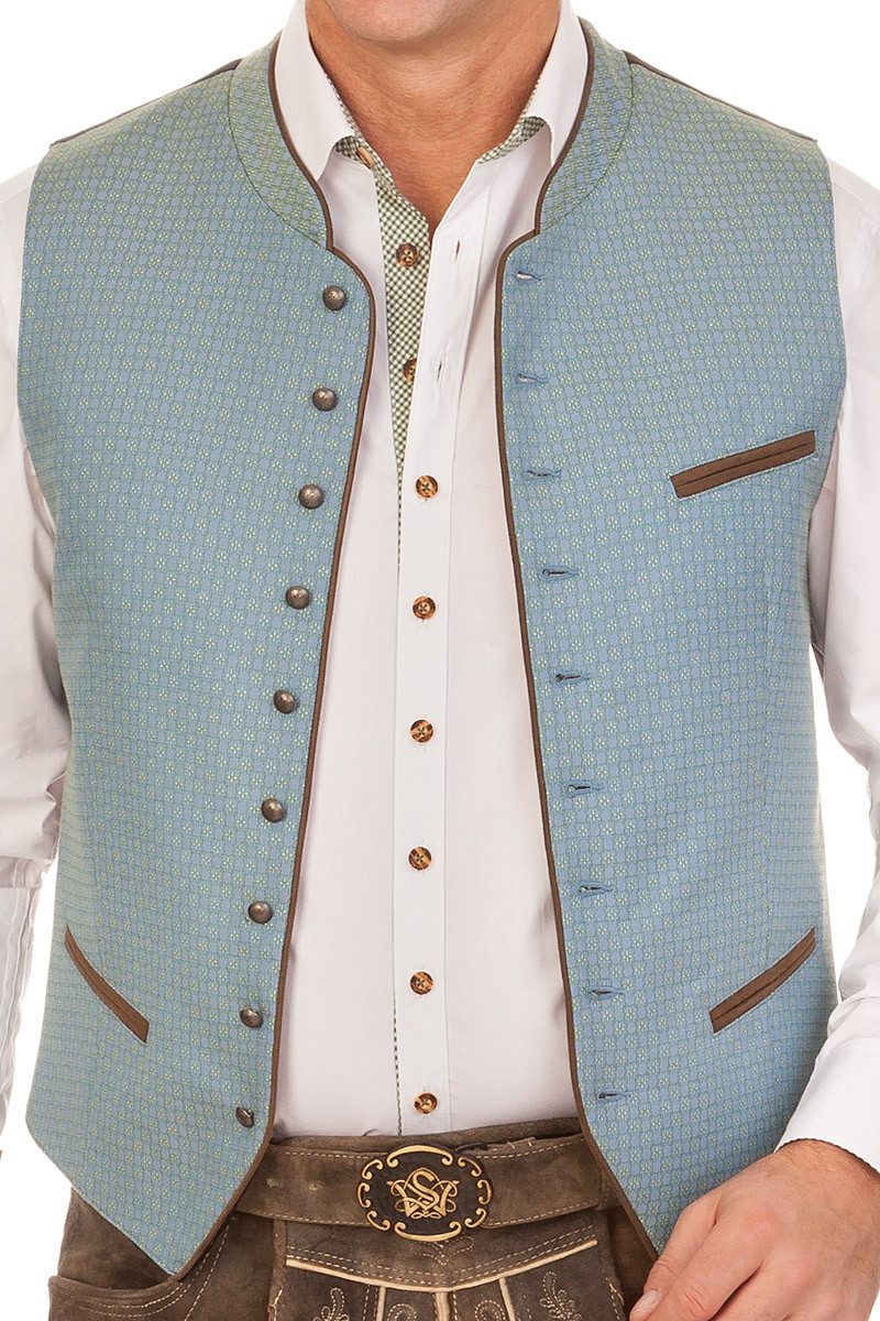 Hammerschmid Trachtenweste Trachtenweste - BENNI - farn, hellblau günstig online kaufen