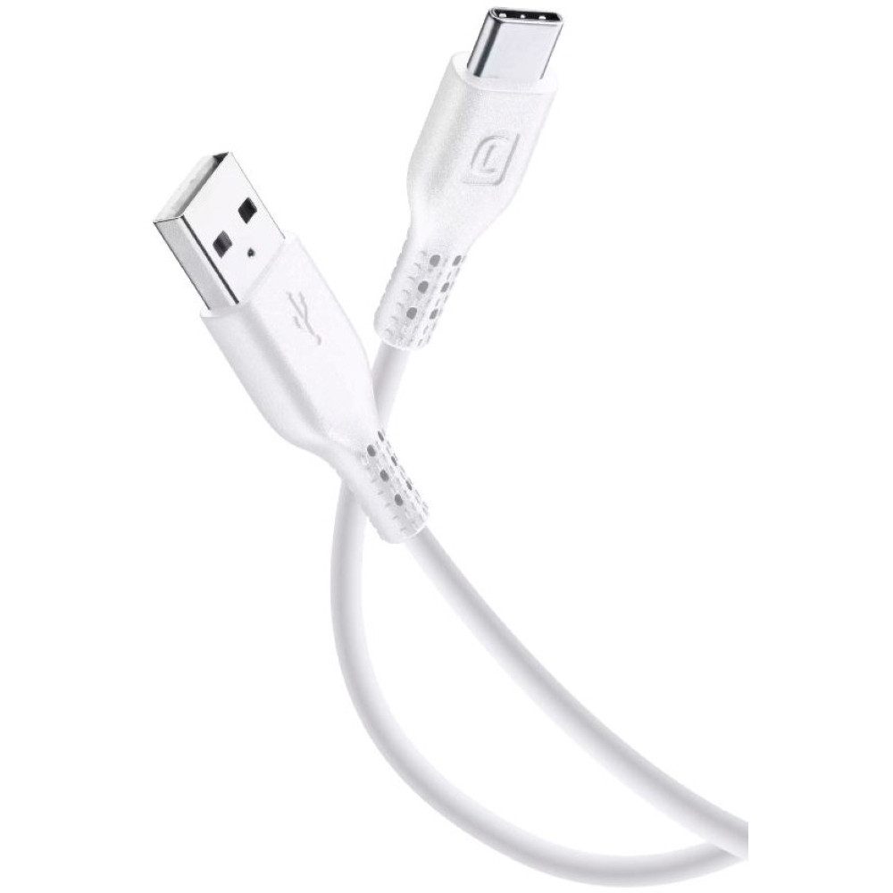Cellularline USB Typ C Kabel 0,6m weiß Lade- und Datenkabel Elektro-Adapter