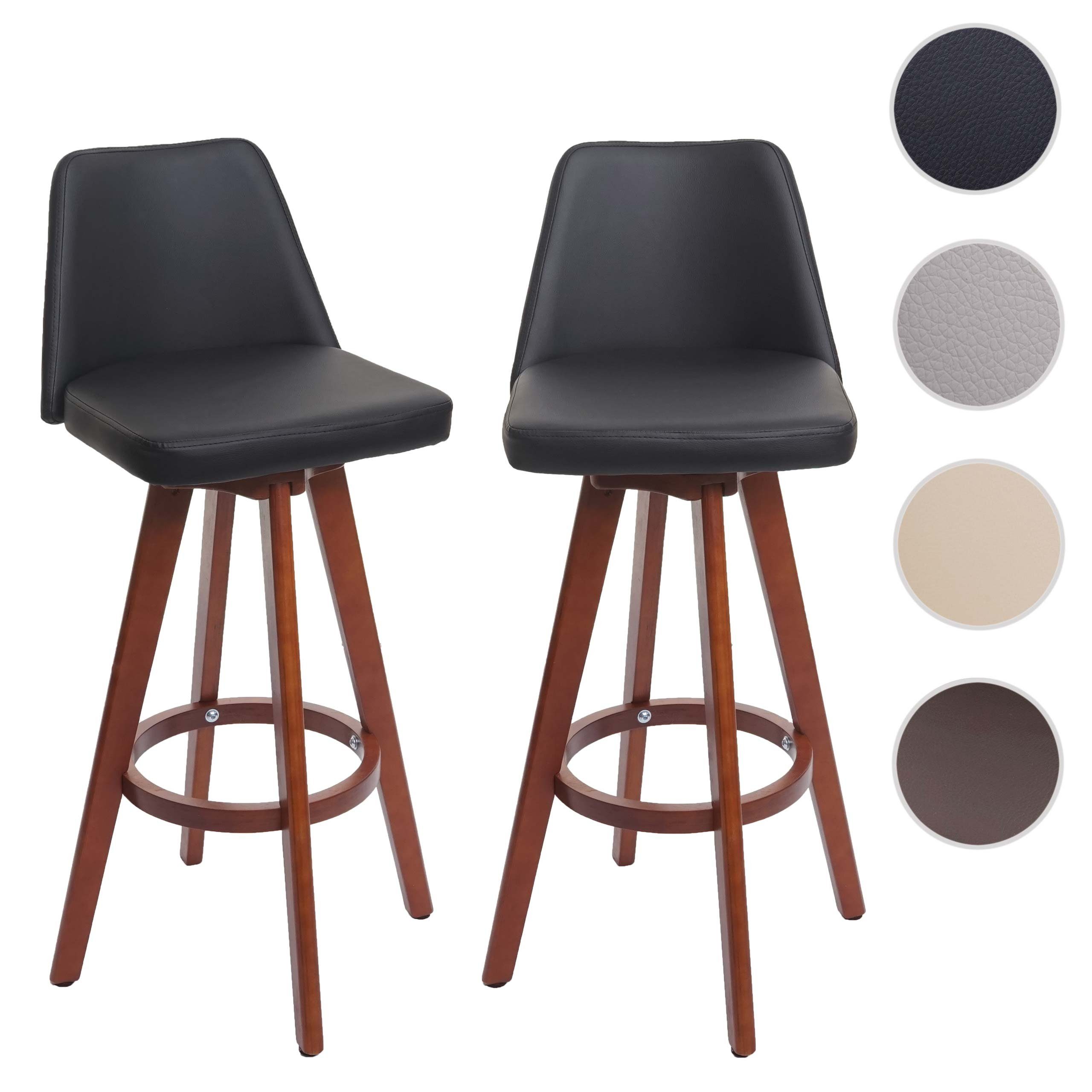 MCW Barhocker C43 2-er Set Schwarz günstig online kaufen