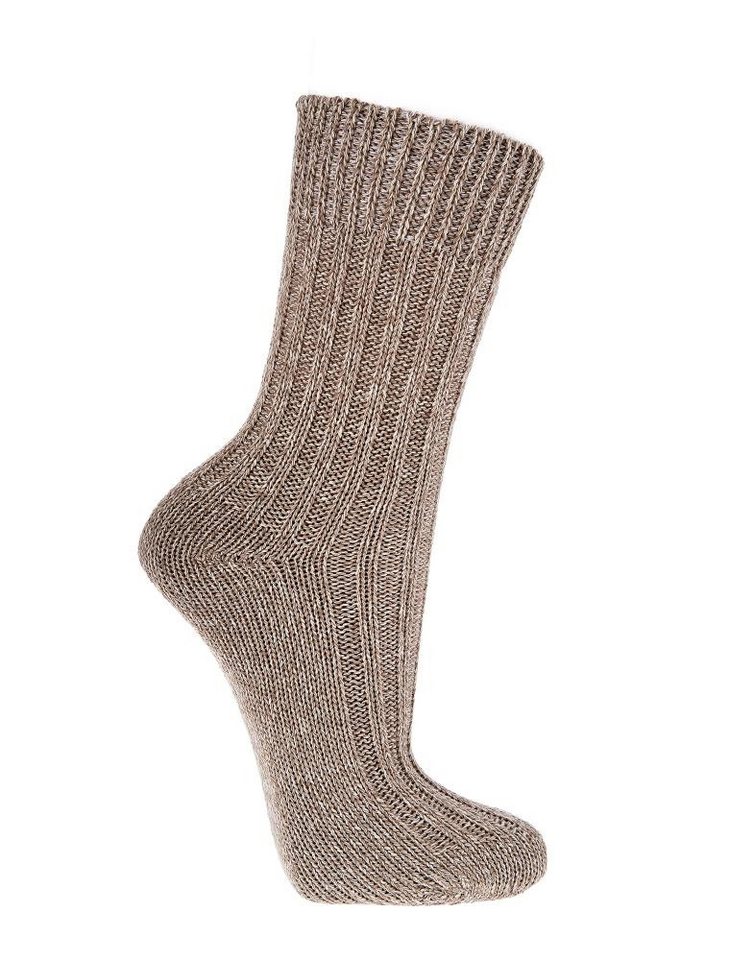 FussFreunde Strümpfe 3 Paar warme Wintersocken, 100% Baumwolle Socken, dicke Kuschelsocken (3 Paar) reine Baumwolle, schwere Qualität, auch für empfindliche Haut geeignet