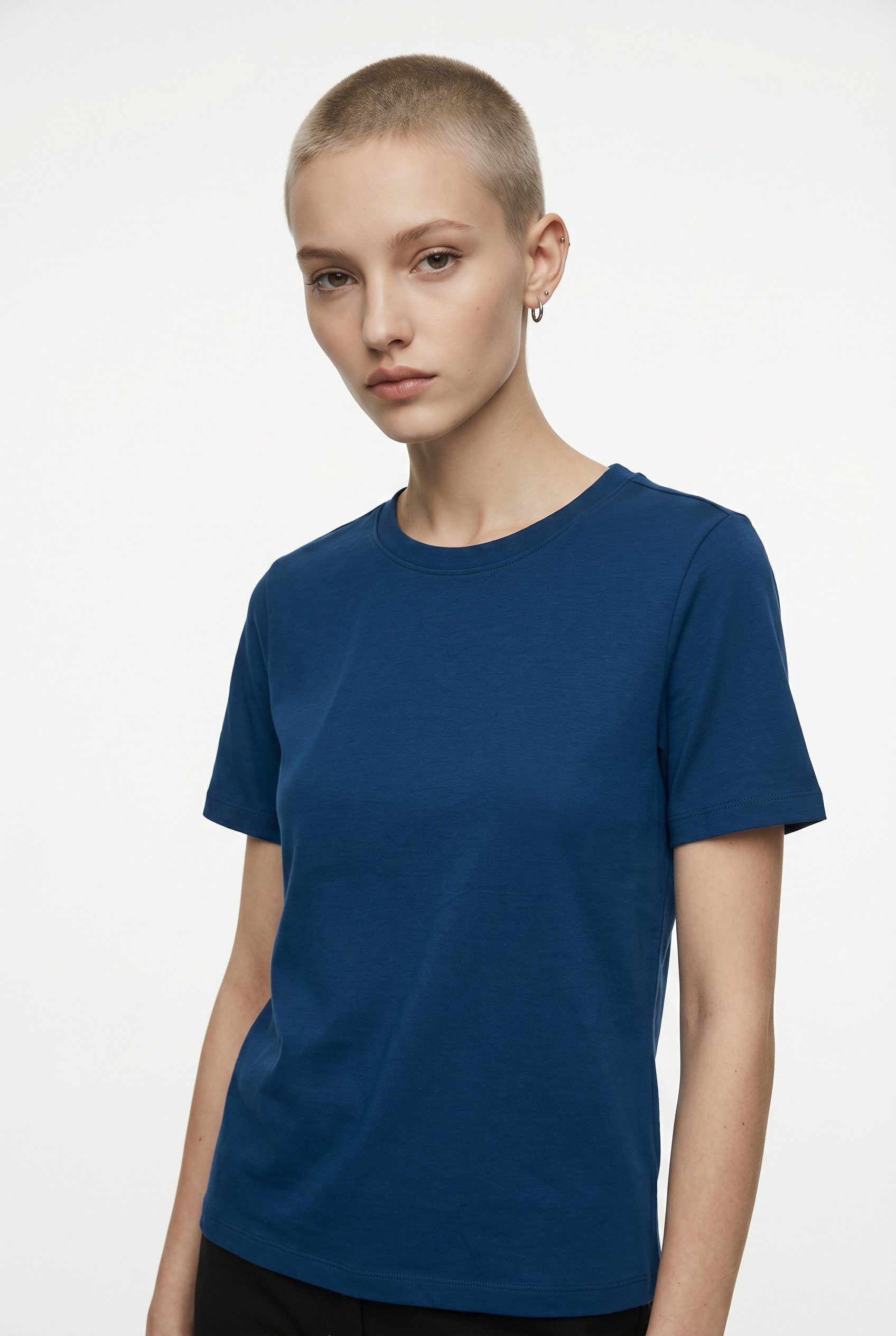 Vero Moda Kurzarmshirt VMPAULINA SS T-SHIRT GA JRS NOOS Baumwolle, regular fit