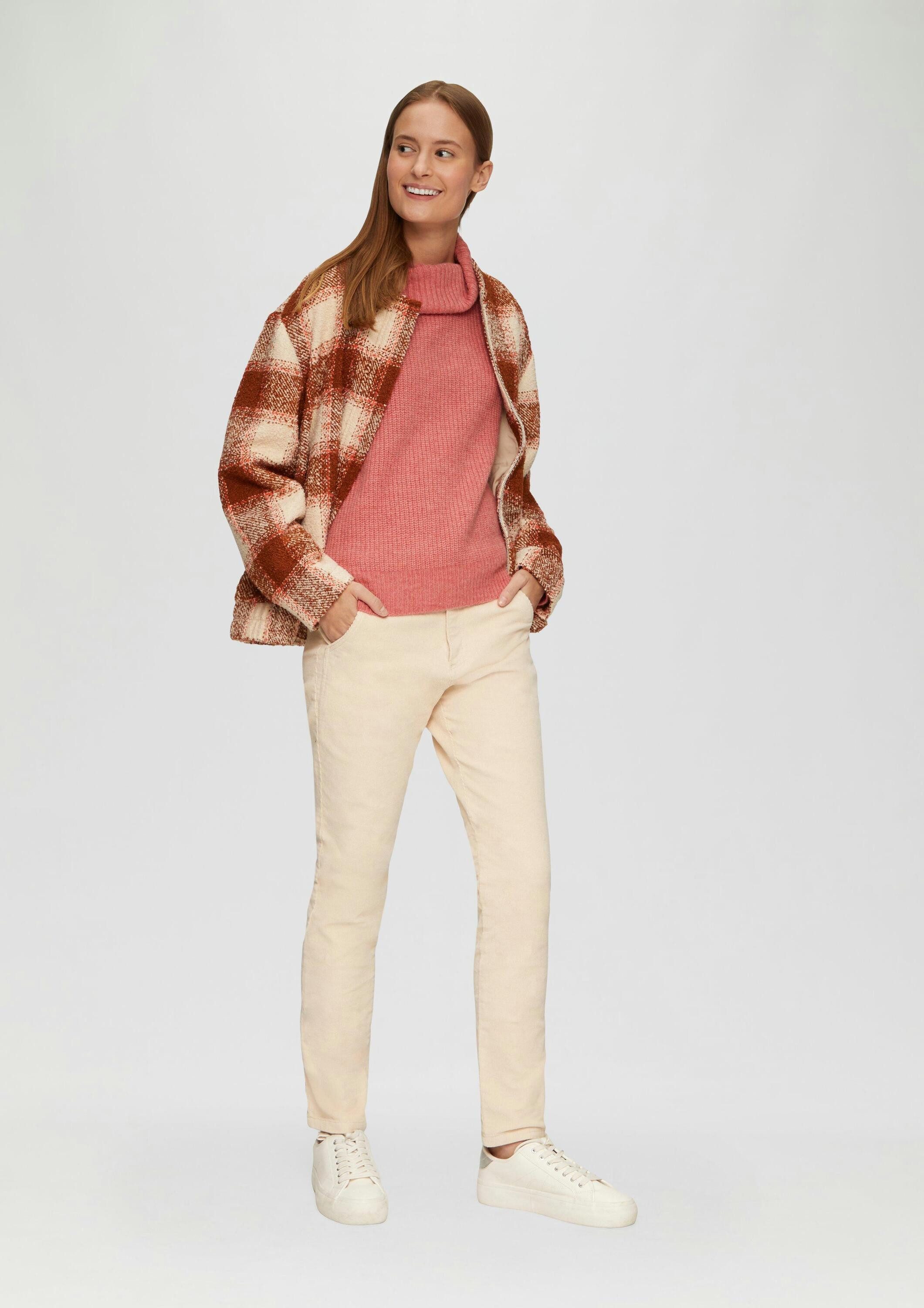s.Oliver Longpullover Strickpullover Oversized Pullover mit Rollkragen