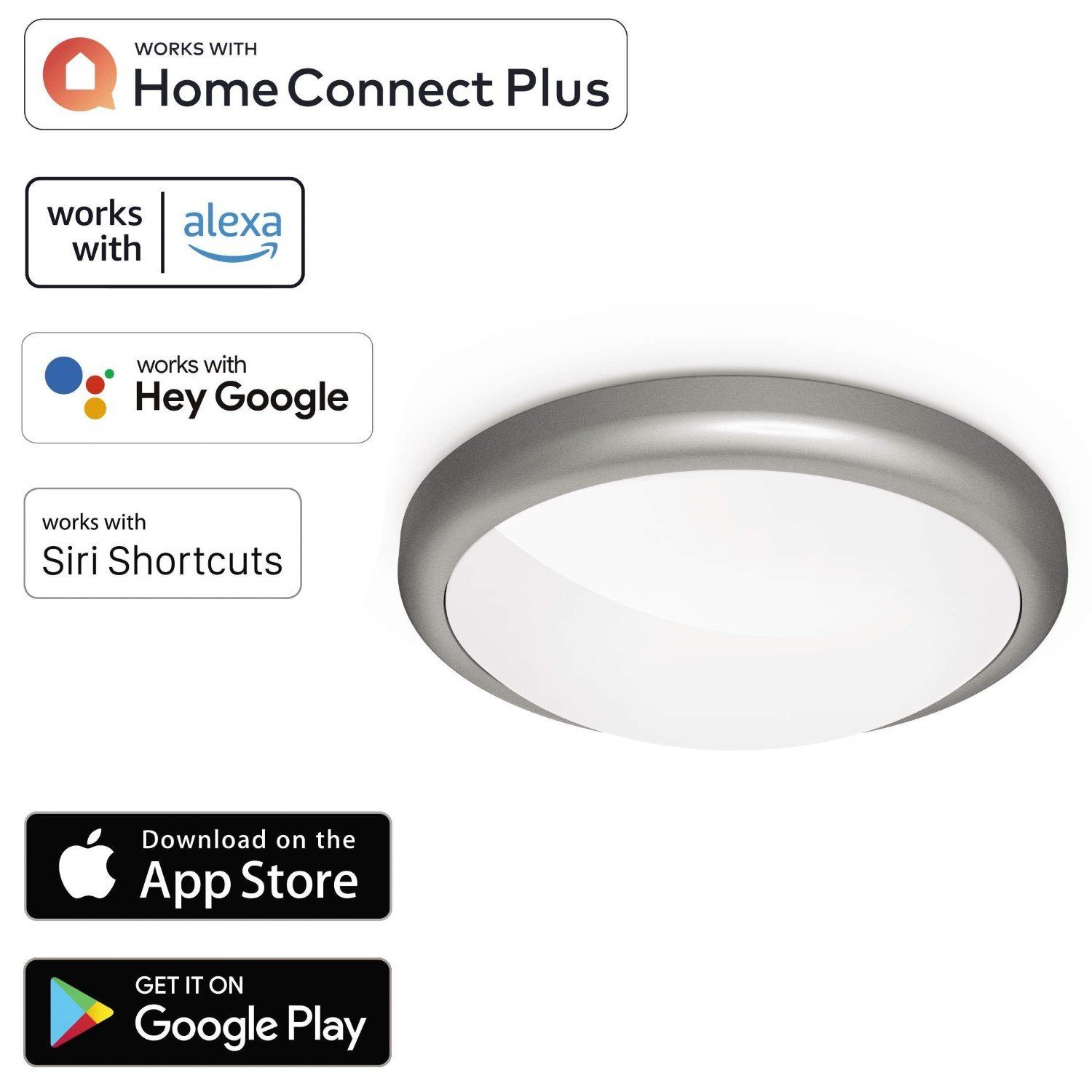 Hama LED Deckenleuchte WiFi LED Deckenleuchte 18W / 120W dimmbar, LED, WiFi günstig online kaufen