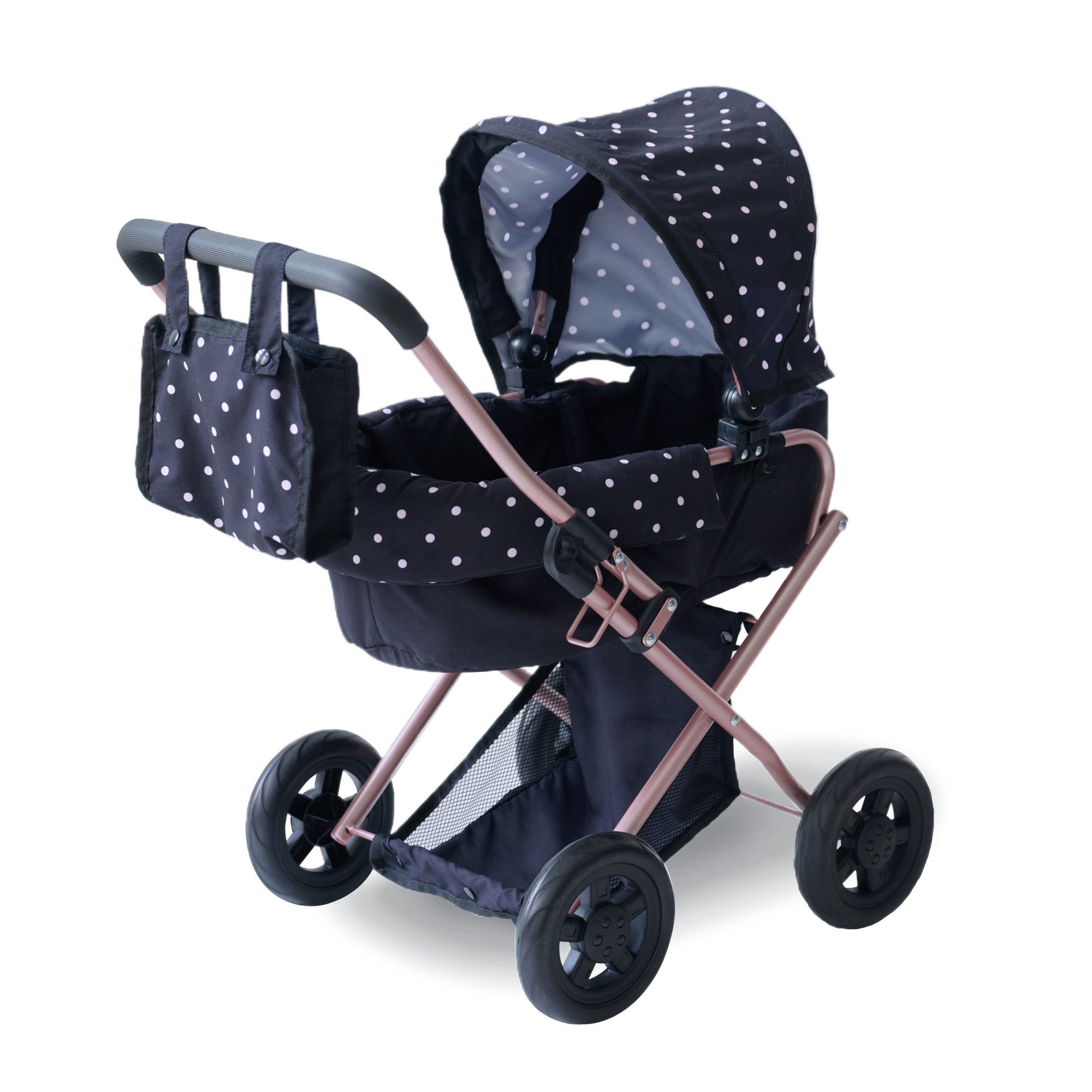 TEAMSON™ KIDS Puppenwagen Puppenwagen 2-in-1 Klassiker für Kinder, Schwarz