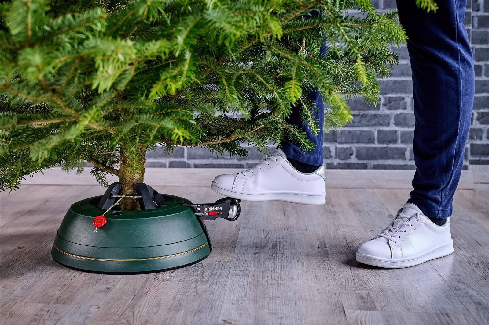 Krinner Christbaumständer KRINNER Ultra Grip + L (1-tlg), Original-Rundum-Einseil-Technik
