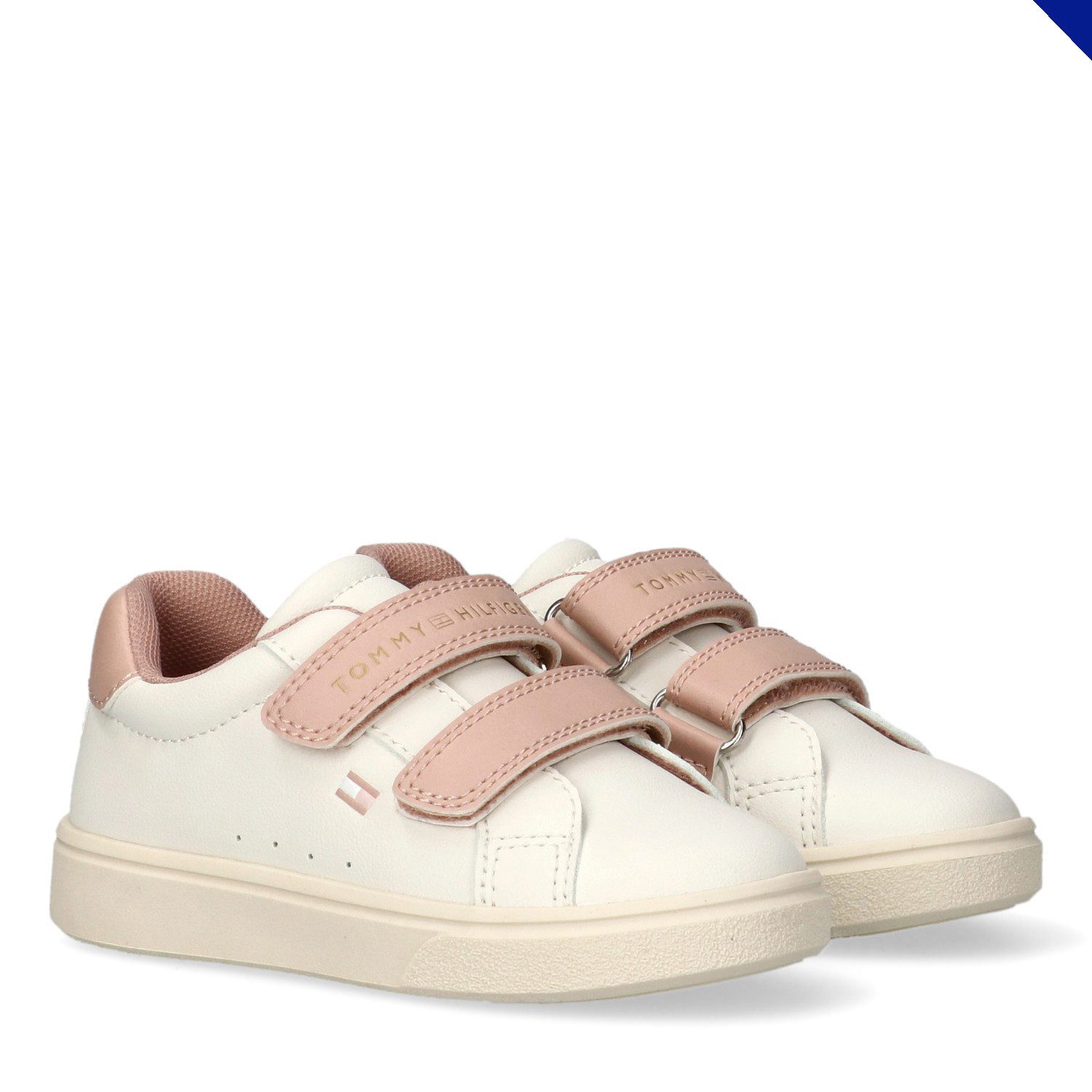 Tommy Hilfiger Sneaker Freizeitschuh, Halbschuh, Klettschuh mit Kontrastbesatz