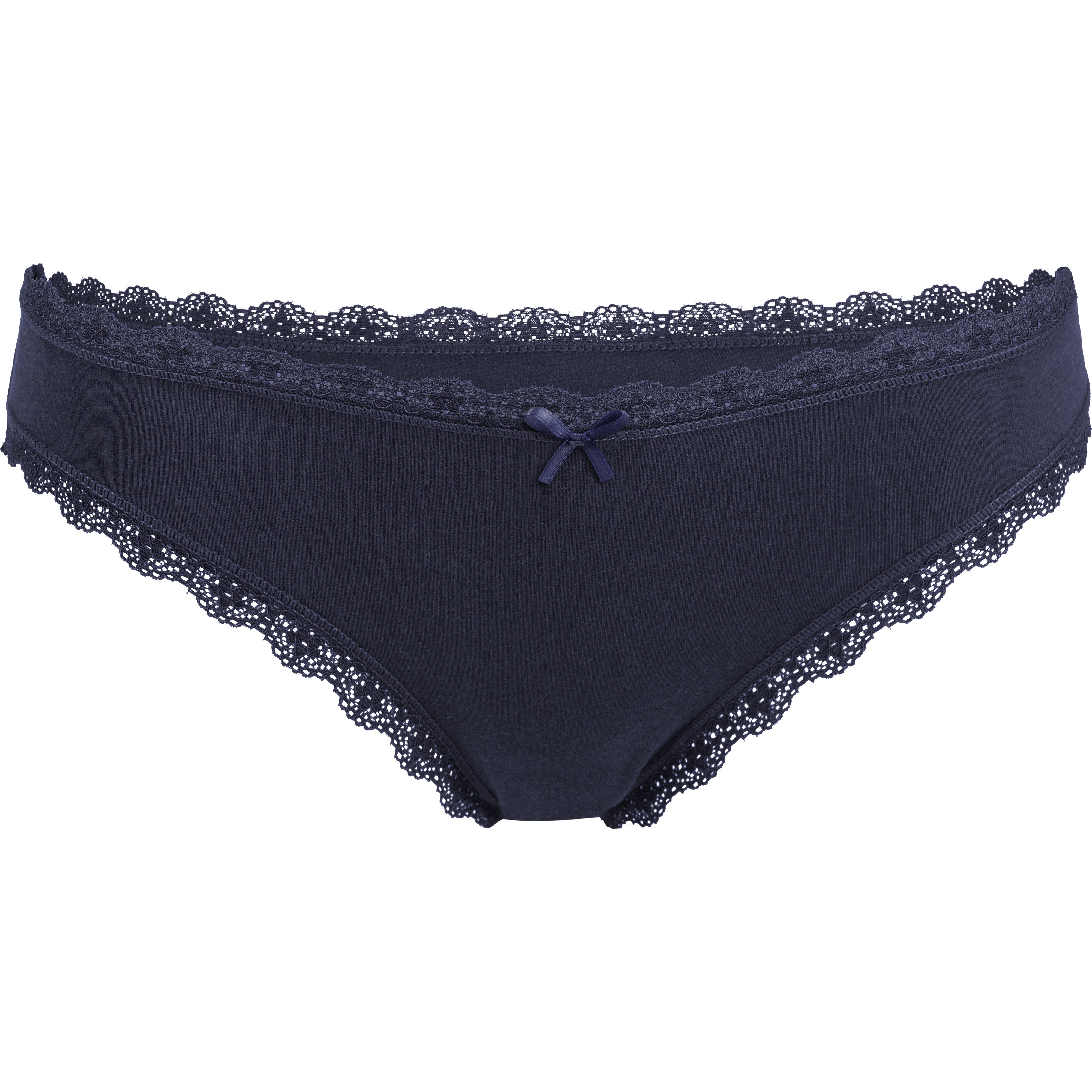 Fabio Farini Panty Damen Bikinislip - Unterhosen aus weicher Baumwolle mit Stretch-Anteil (Packung, 8-St) im Bikini-Style mit Schleifchen und dezenter Spitze – Bild 5 von 5