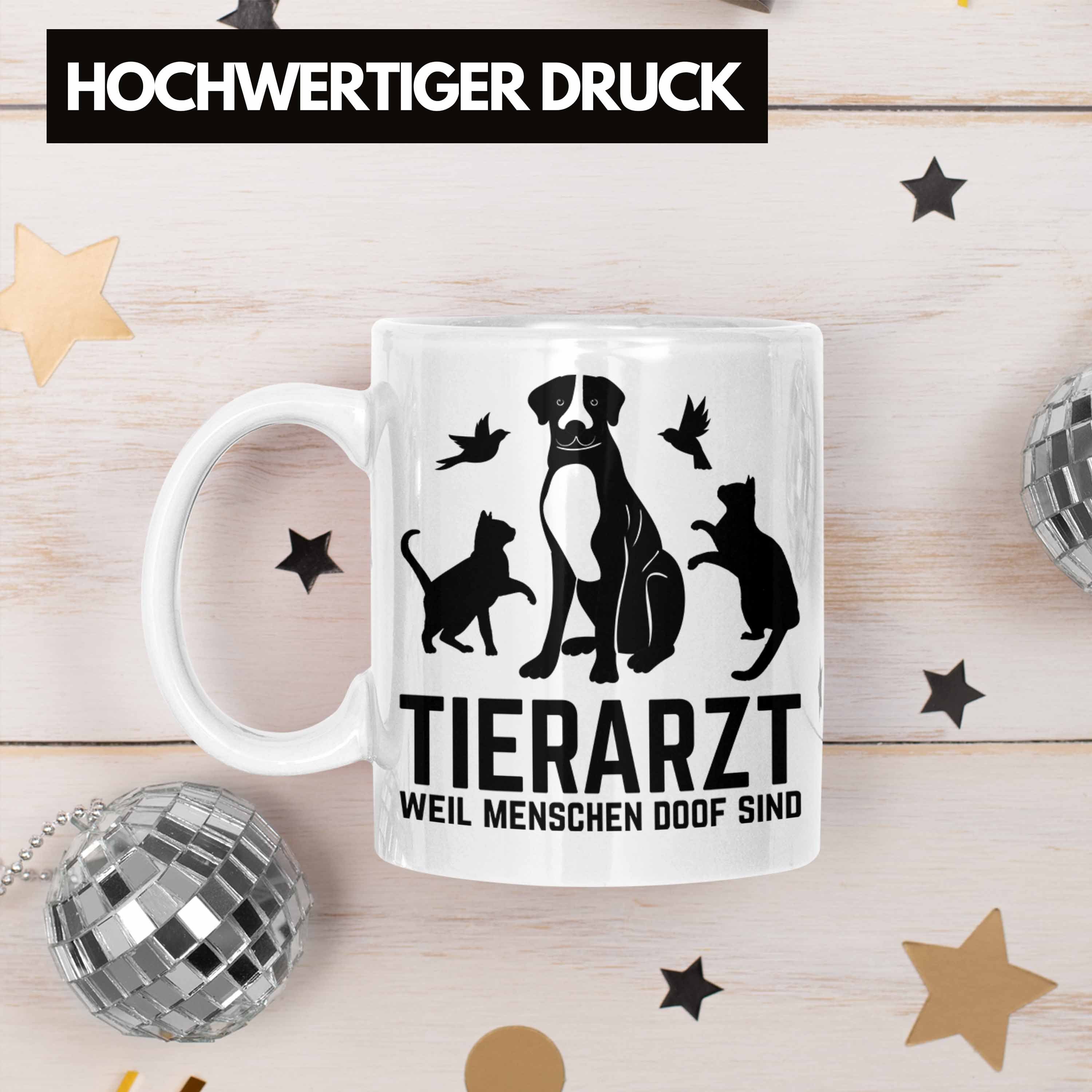 Trendation Tasse Tierarzt Tasse Ka für Weiss Spruch Geschenk Geschenkidee Lustiger Tierärztin