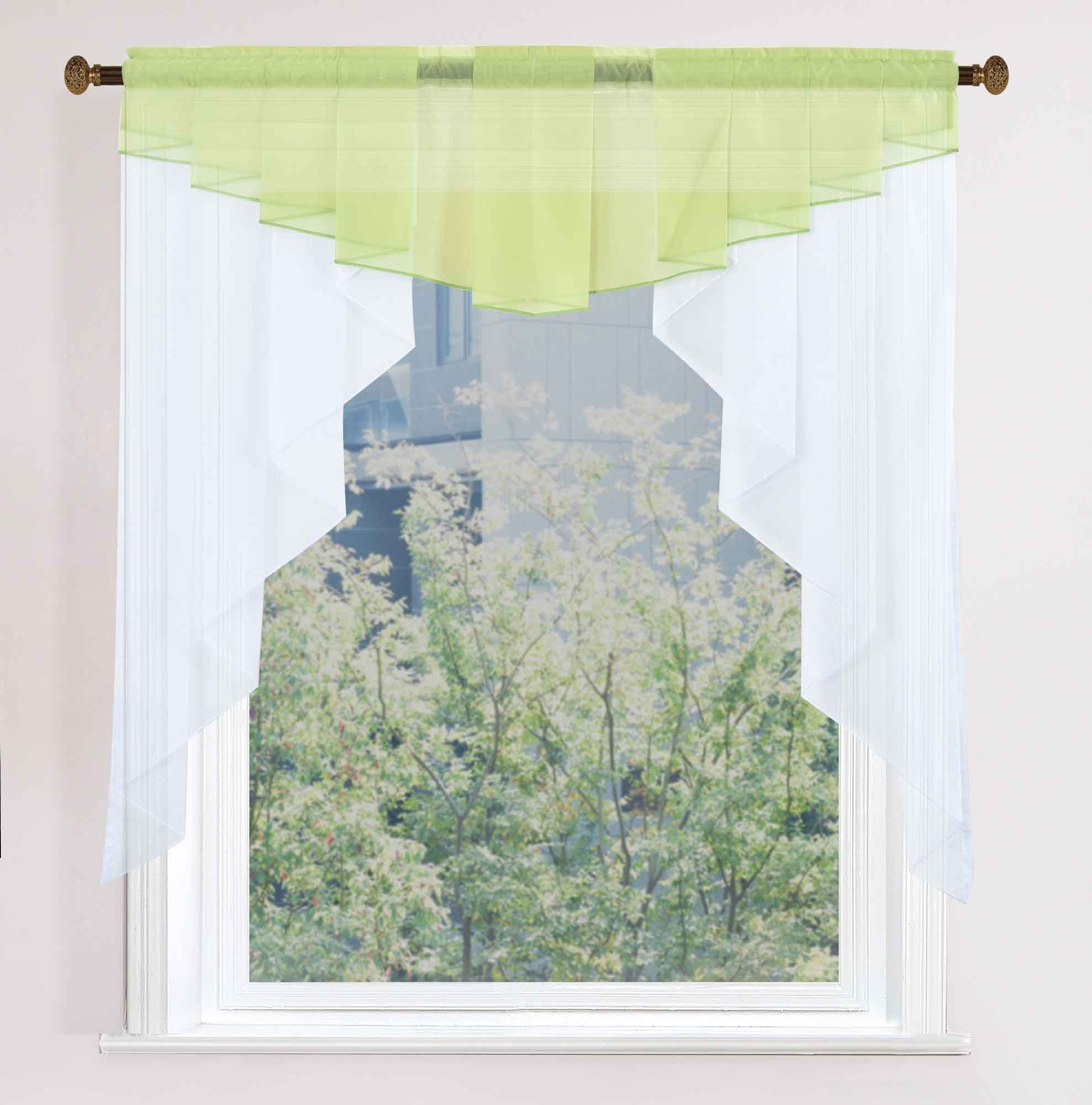 Gardinenbox Scheibengardine, Stangendurchzug, transparent, Voile, M-Bogen U günstig online kaufen