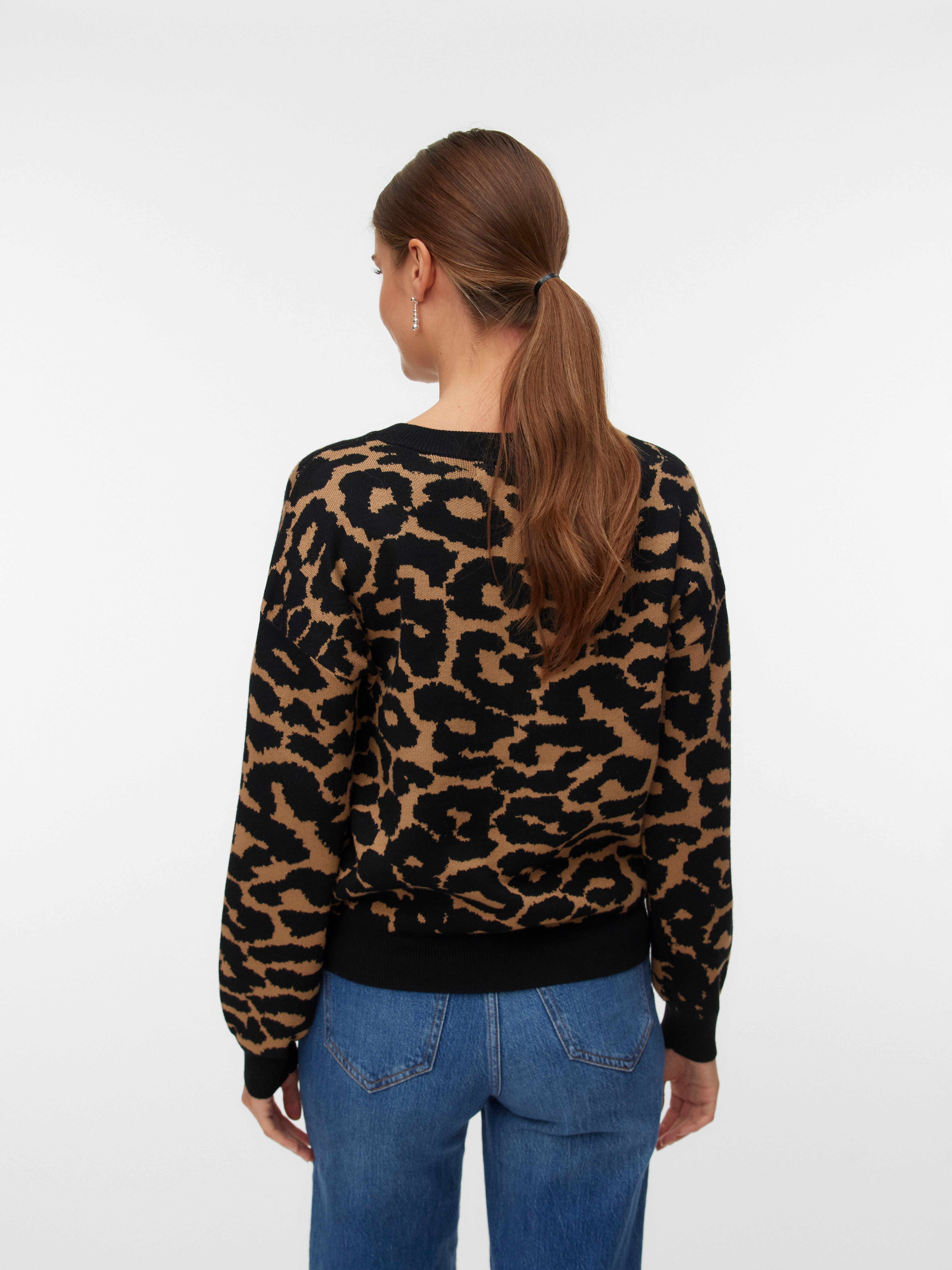 Vero Moda Strickpullover VMSILJEANIMAL LS O-NCK günstig online kaufen